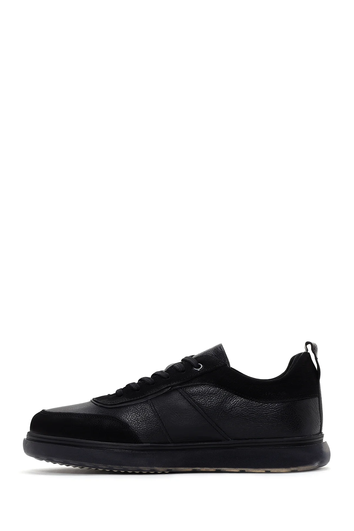 Erkek Siyah Deri Sneaker - Image 2