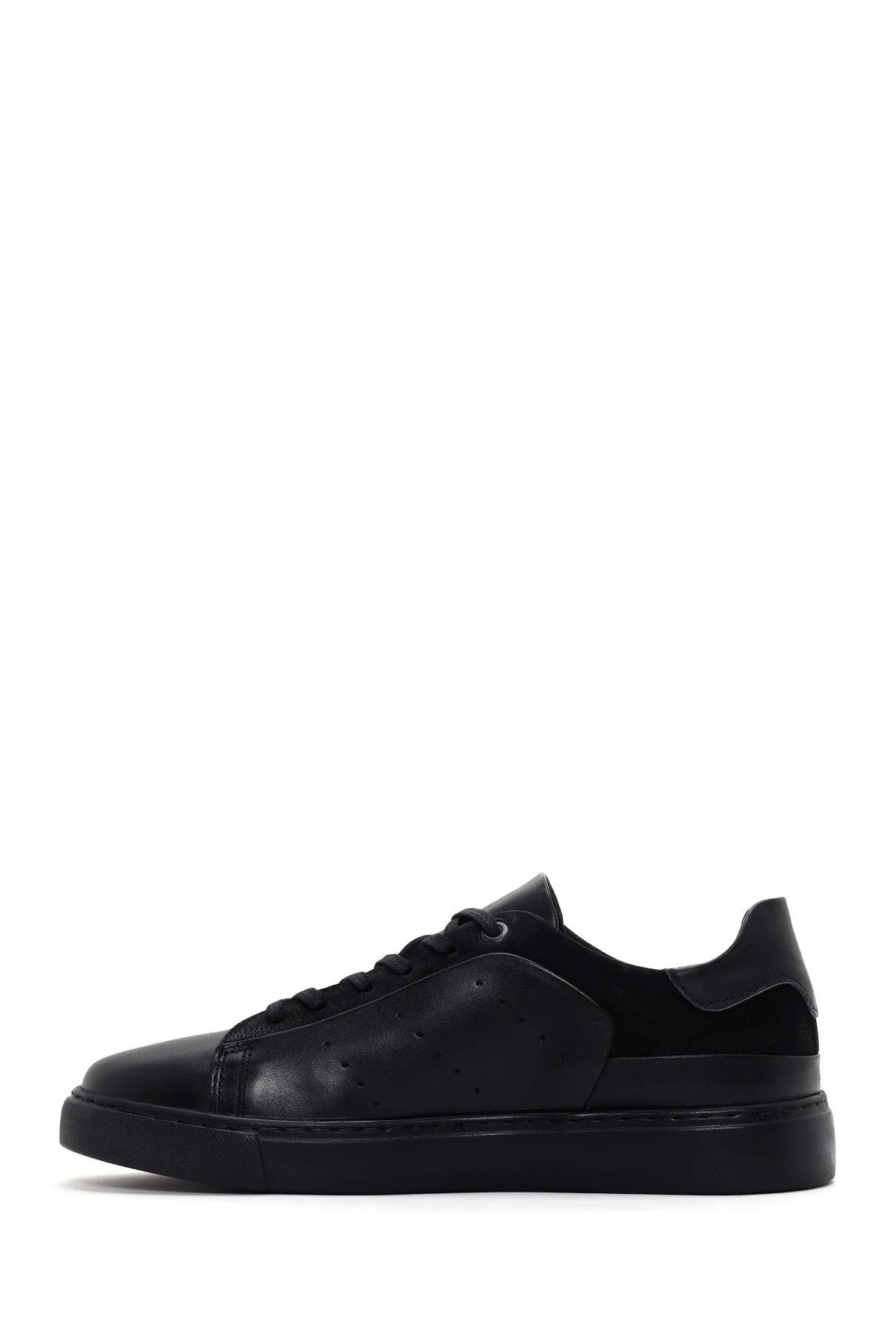 Erkek Siyah Deri Sneaker - Image 2
