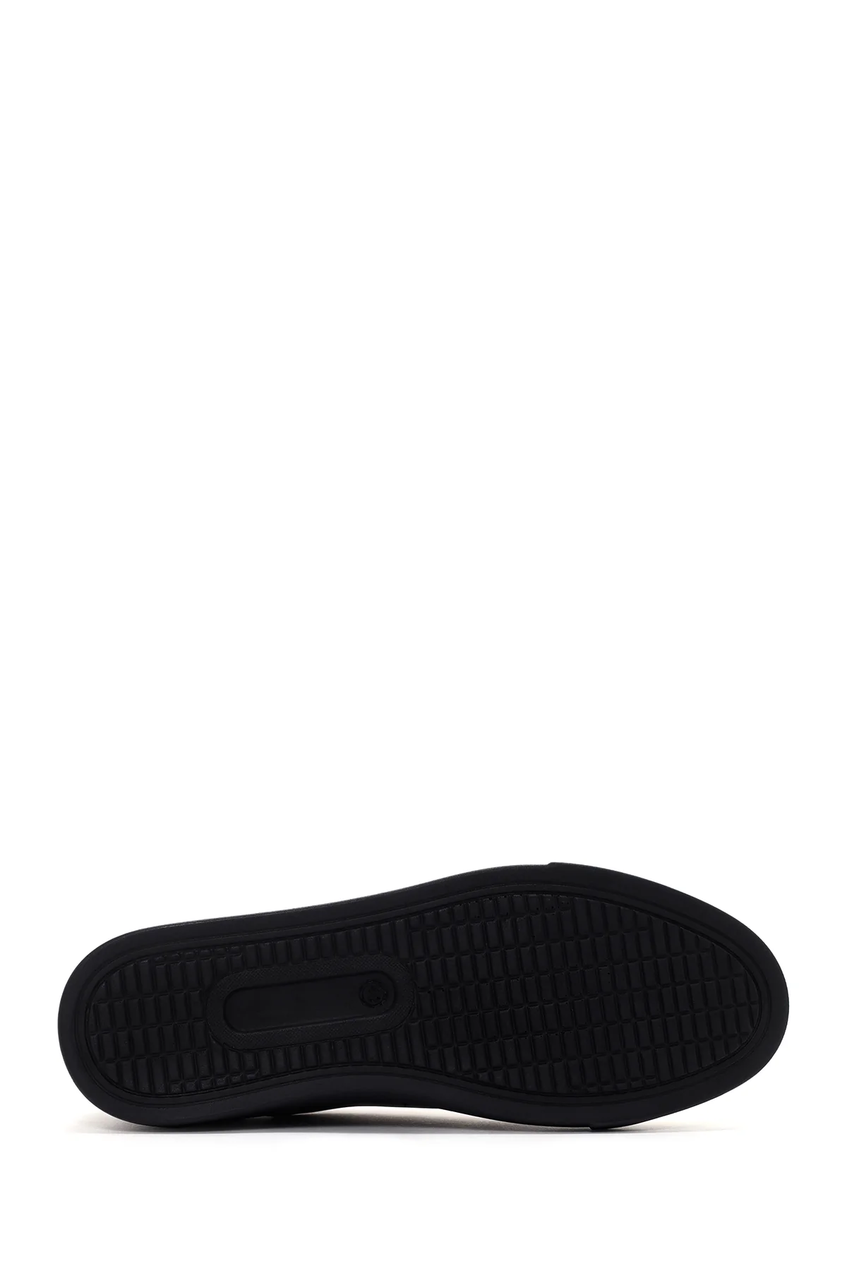 Erkek Siyah Deri Sneaker - Image 4
