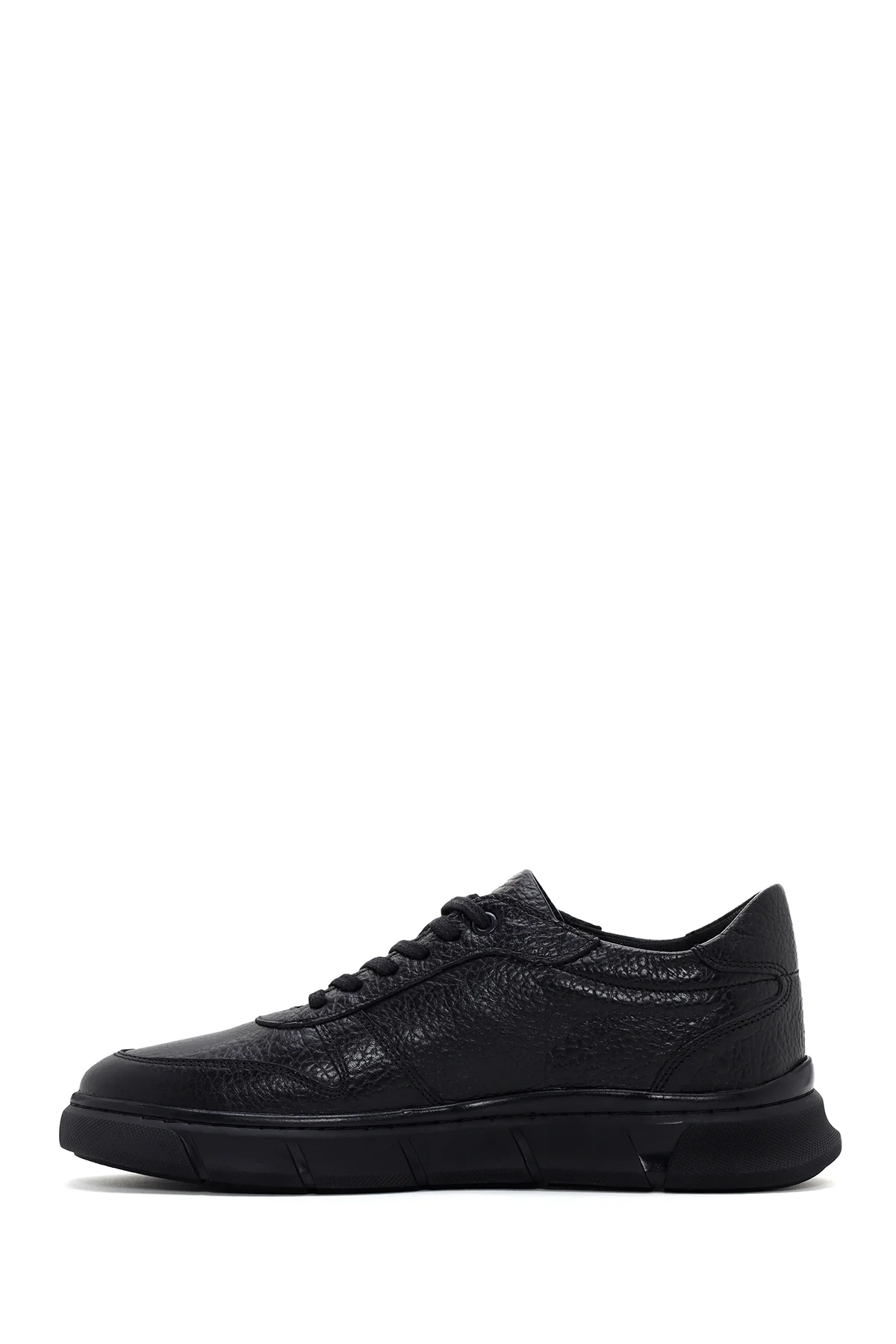 Erkek Siyah Deri Sneaker - Image 2
