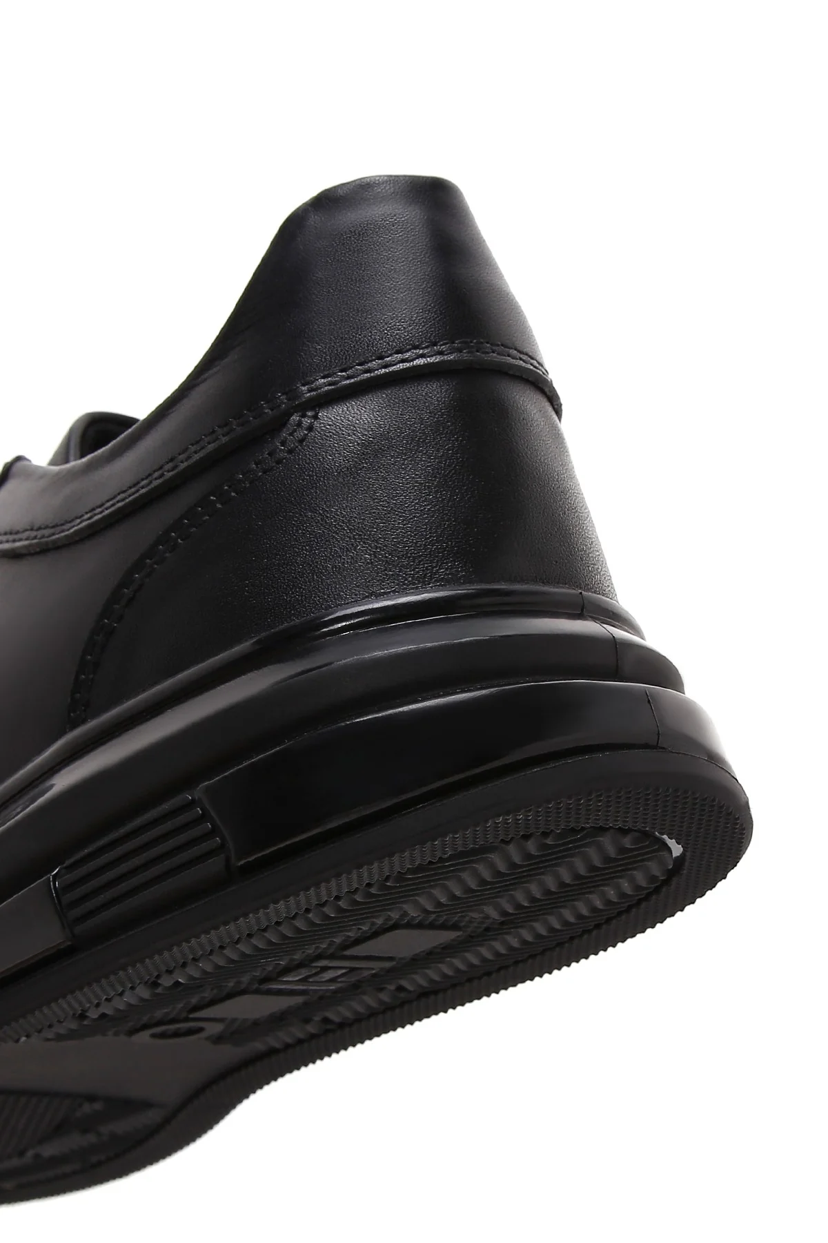 Erkek Siyah Deri Sneaker - Image 8