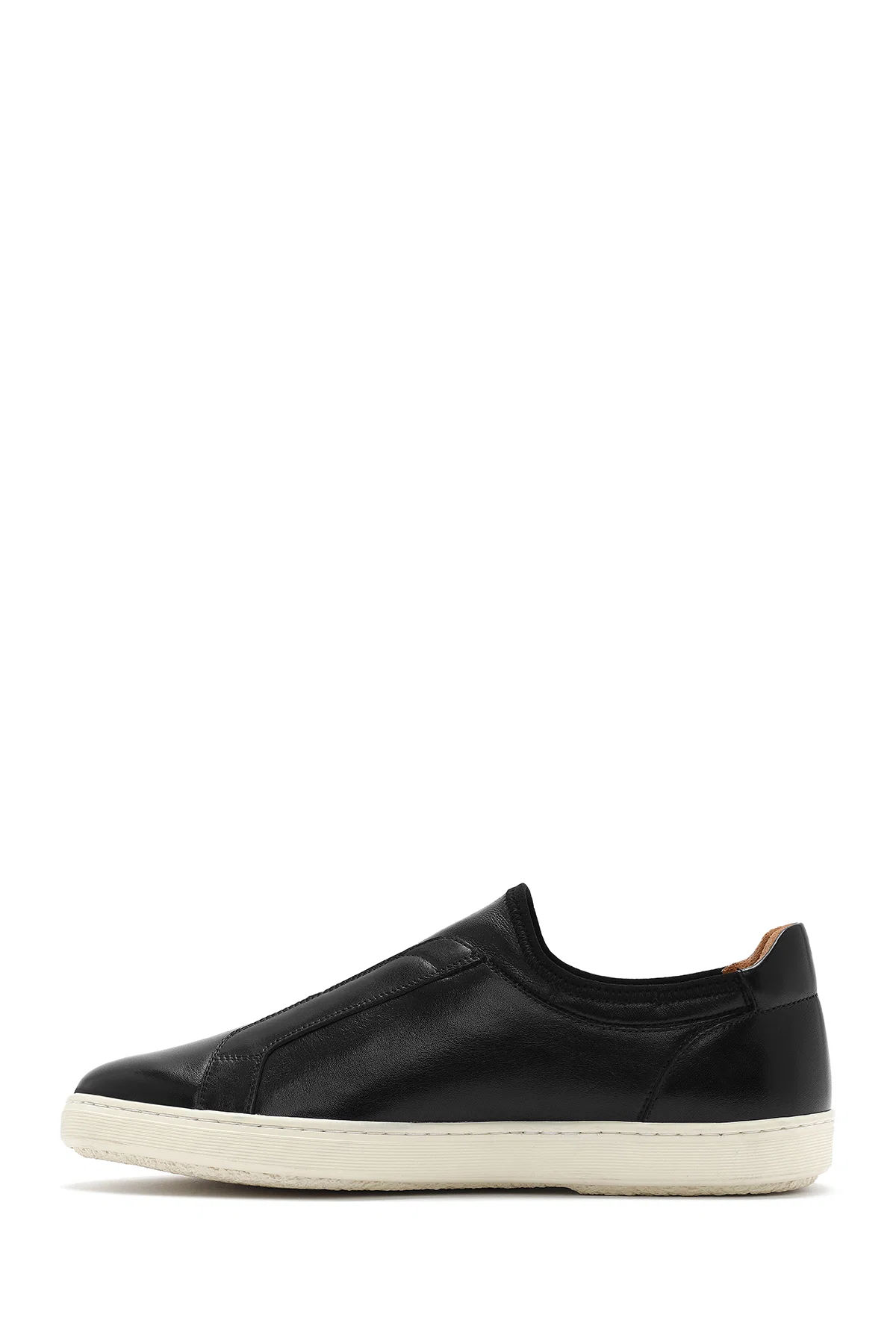 Erkek Siyah Deri Sneaker - Image 2