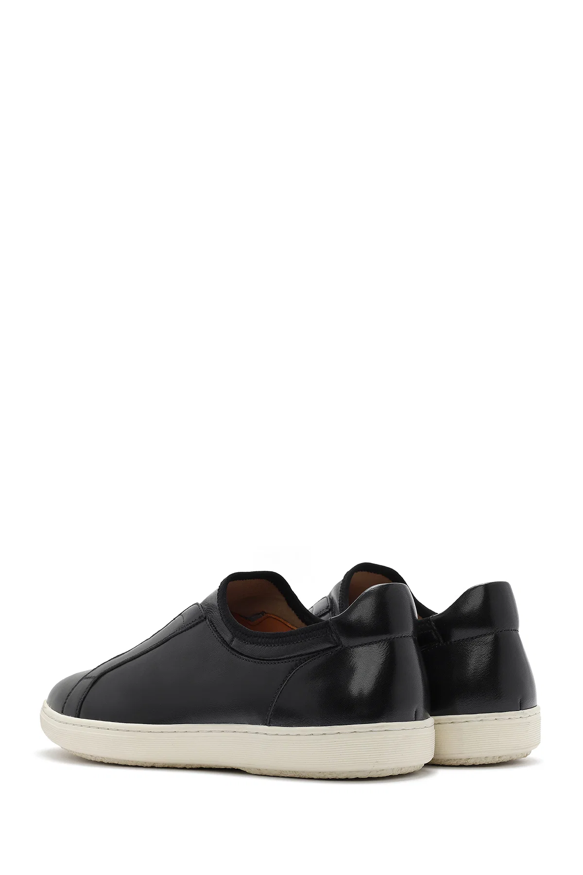 Erkek Siyah Deri Sneaker - Image 5