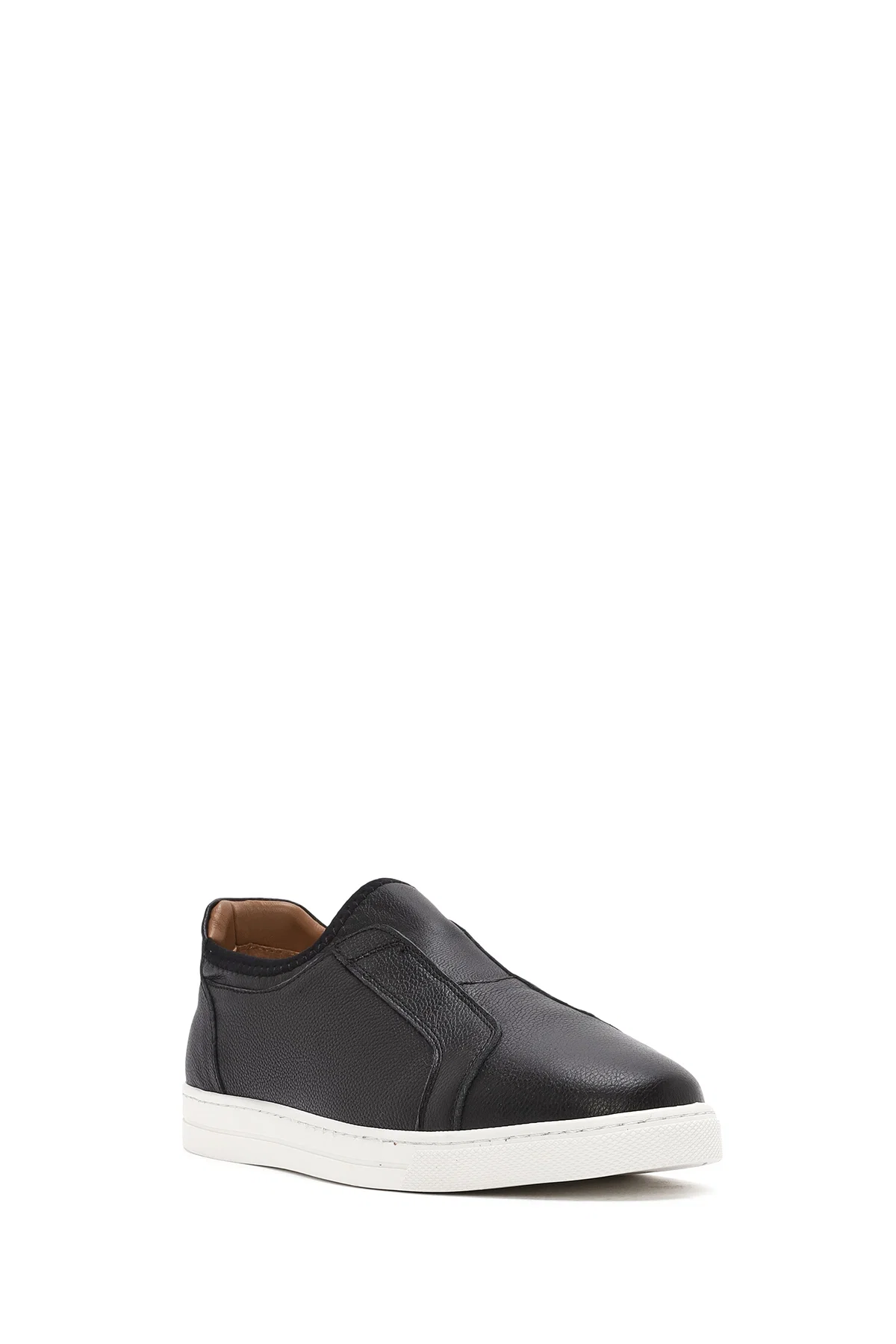 Erkek Siyah Deri Sneaker - Image 6