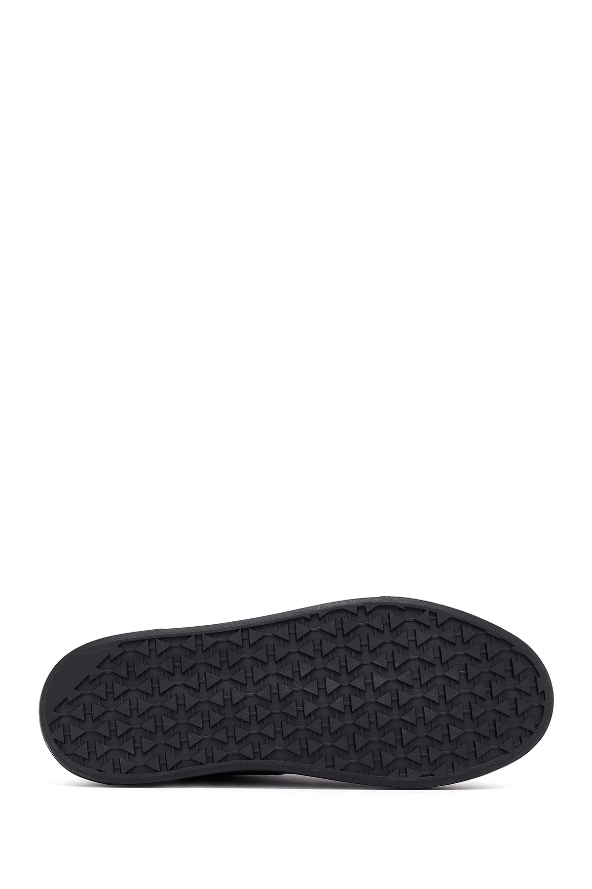 Erkek Siyah Deri Sneaker - Image 4