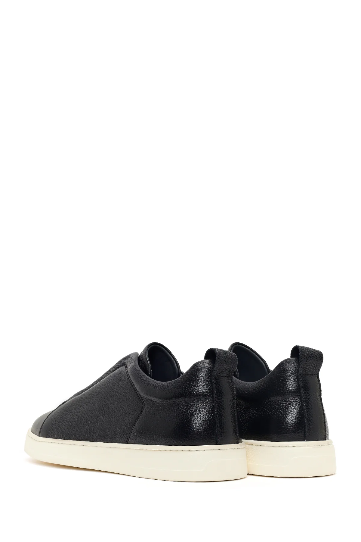 Erkek Siyah Deri Sneaker - Image 6