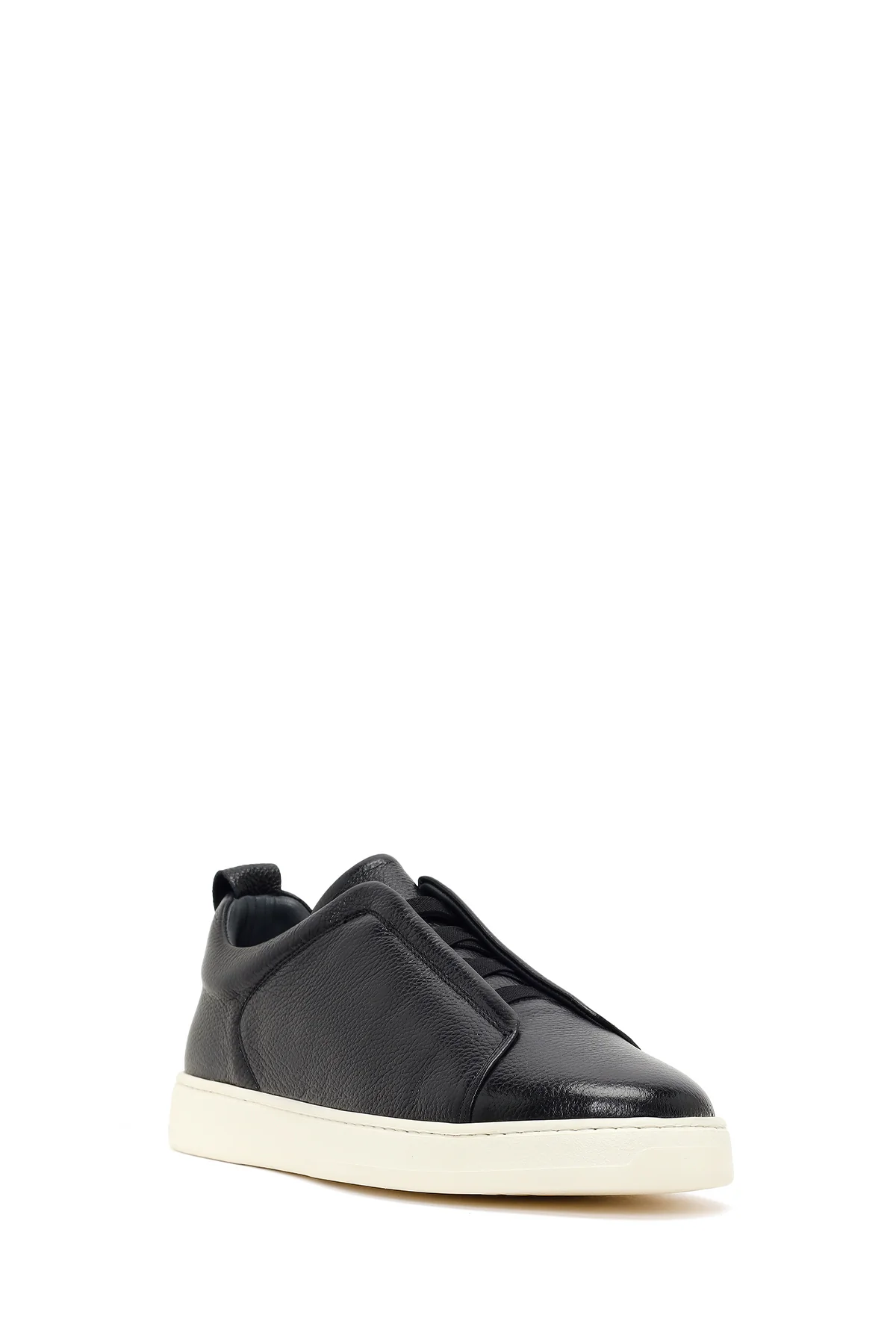Erkek Siyah Deri Sneaker - Image 7
