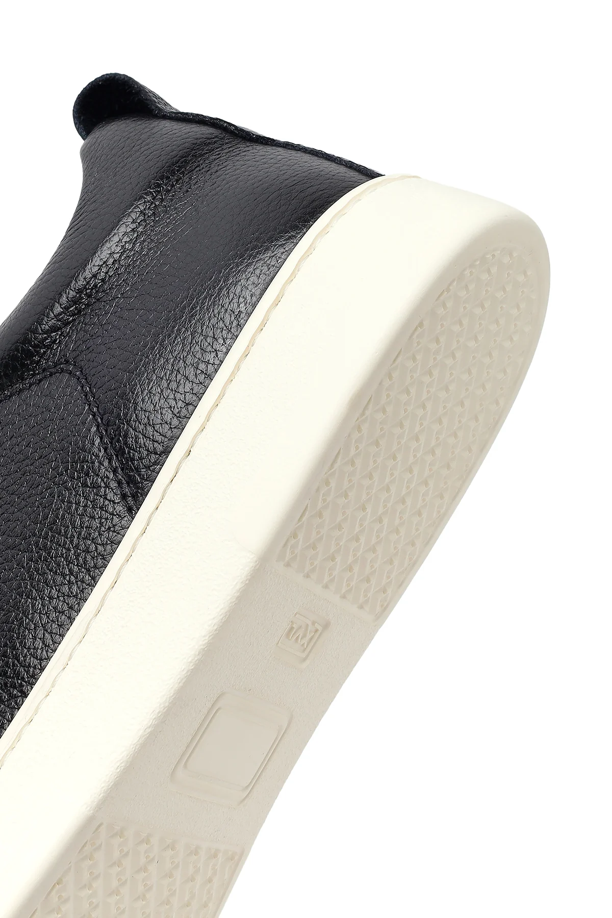 Erkek Siyah Deri Sneaker - Image 8