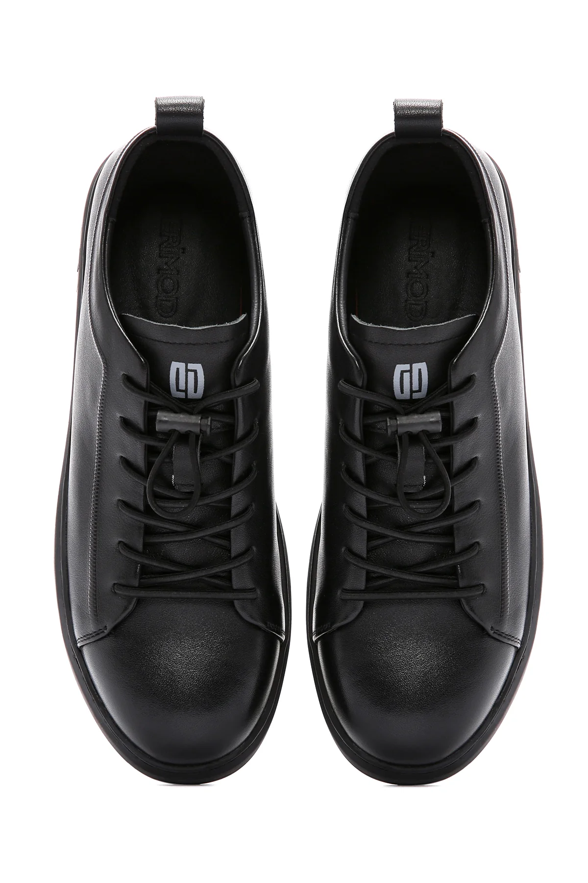 Erkek Siyah Deri Sneaker - Image 4