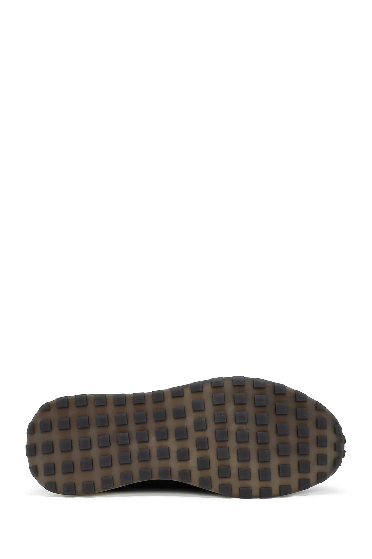 Erkek Siyah Kalın Tabanlı Bağcıklı Deri Casual Sneaker - Image 4