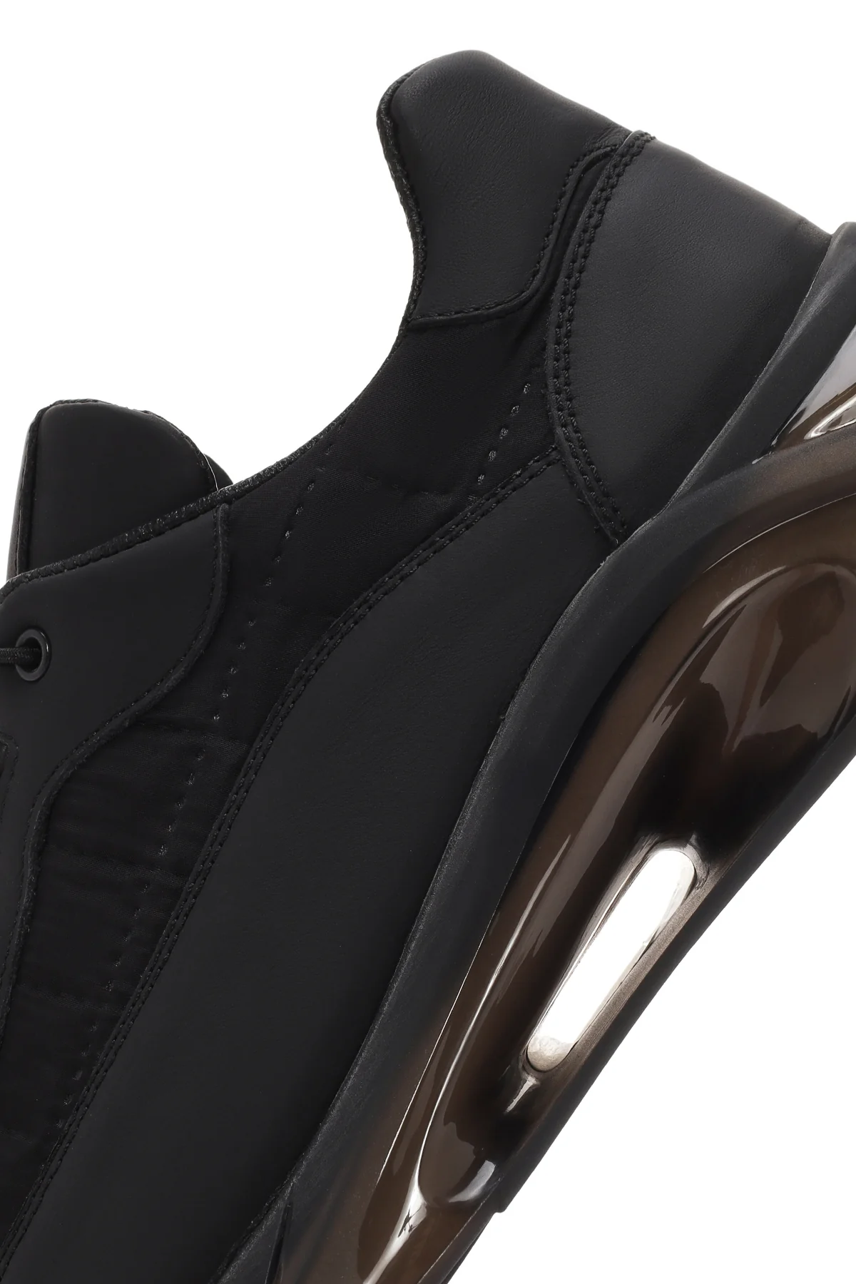 Erkek Siyah Kalın Tabanlı Bağcıklı Deri Sneaker - Image 8