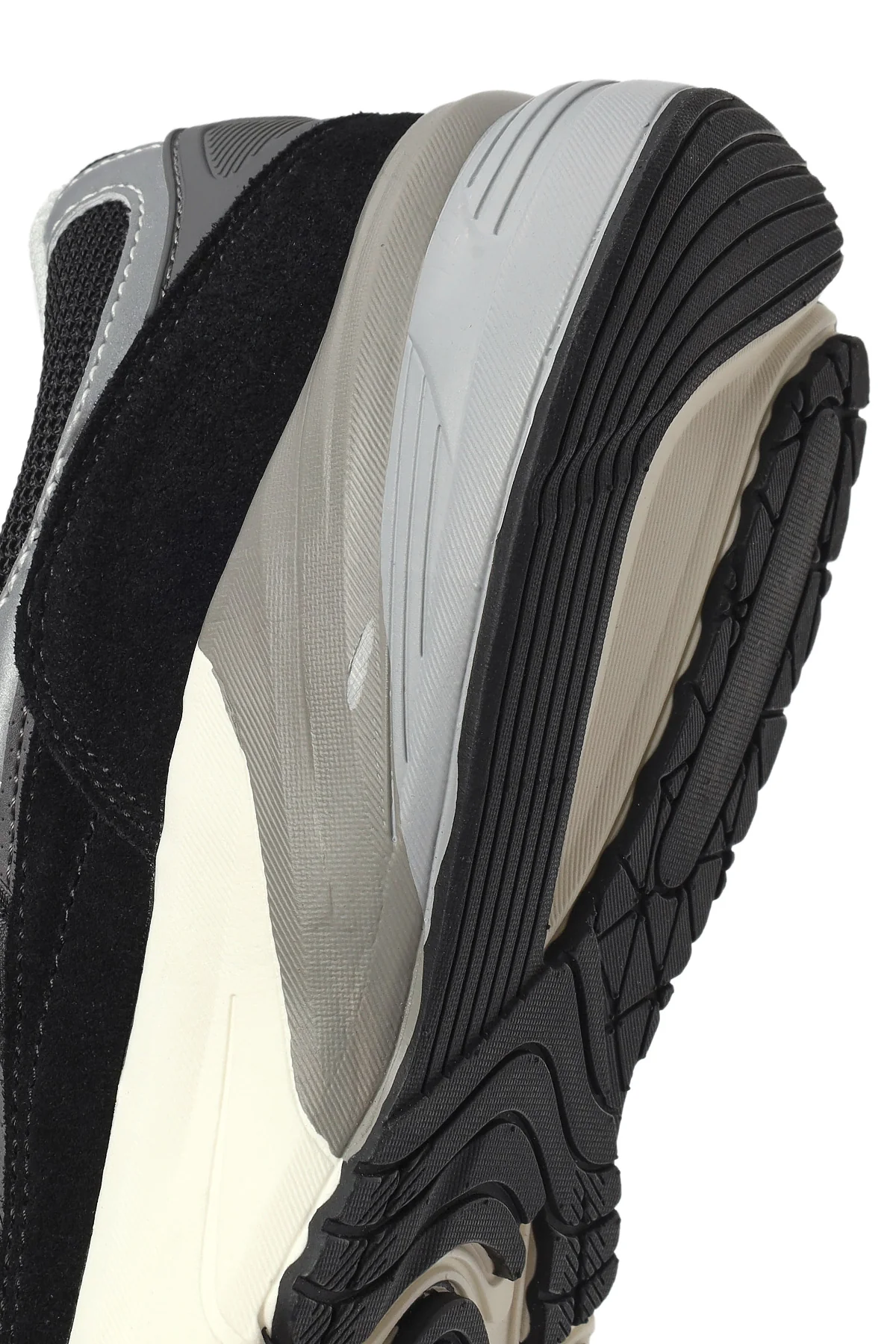 Erkek Siyah Kalın Tabanlı Bağcıklı Deri Sneaker - Image 8