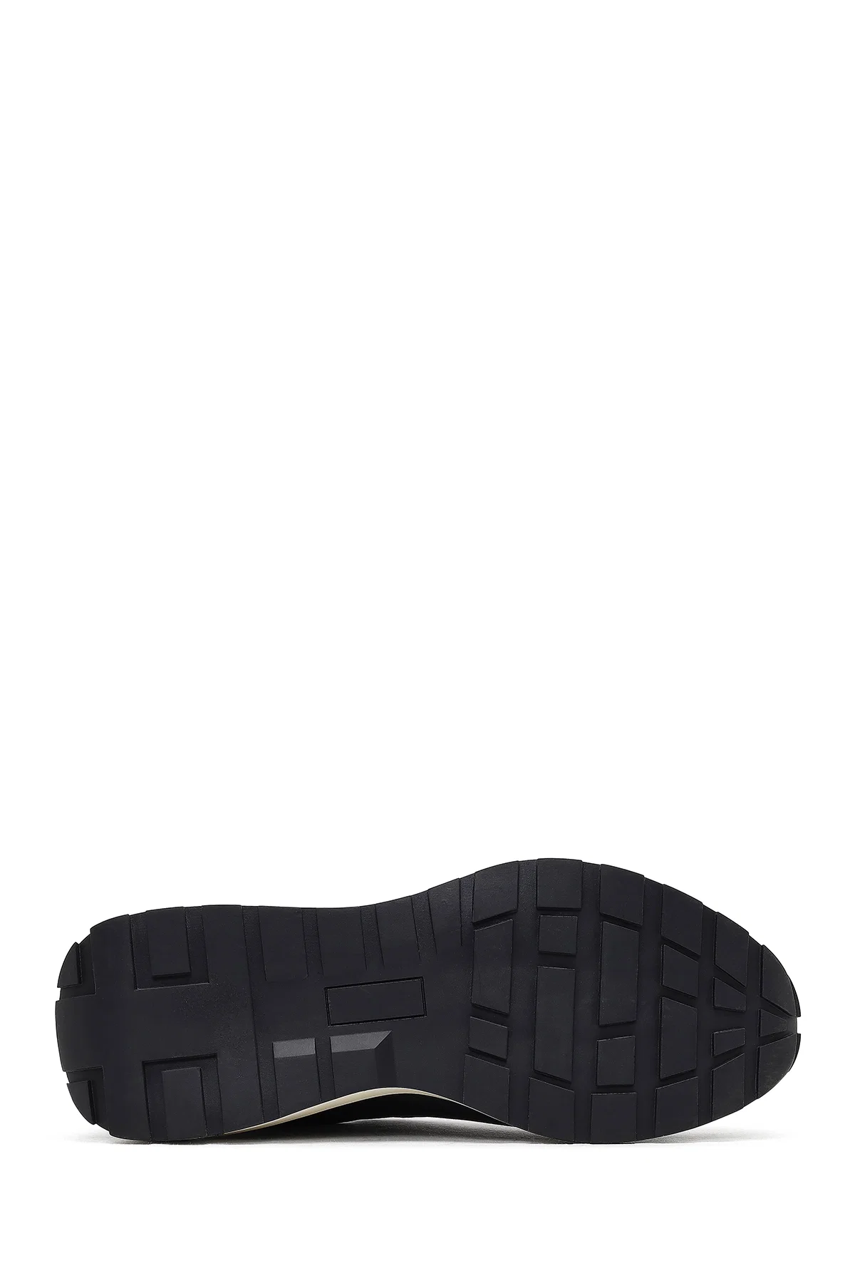 Erkek Siyah Kalın Tabanlı Deri Casual Sneaker - Image 4
