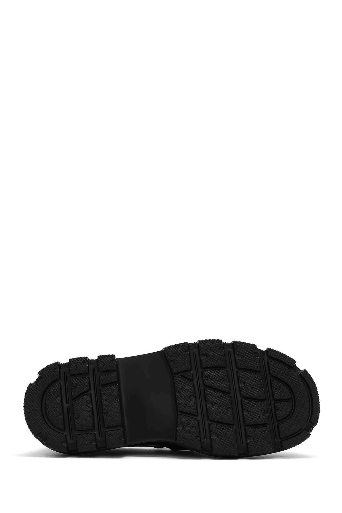 Erkek Siyah Kalın Tabanlı Deri Loafer - Image 4