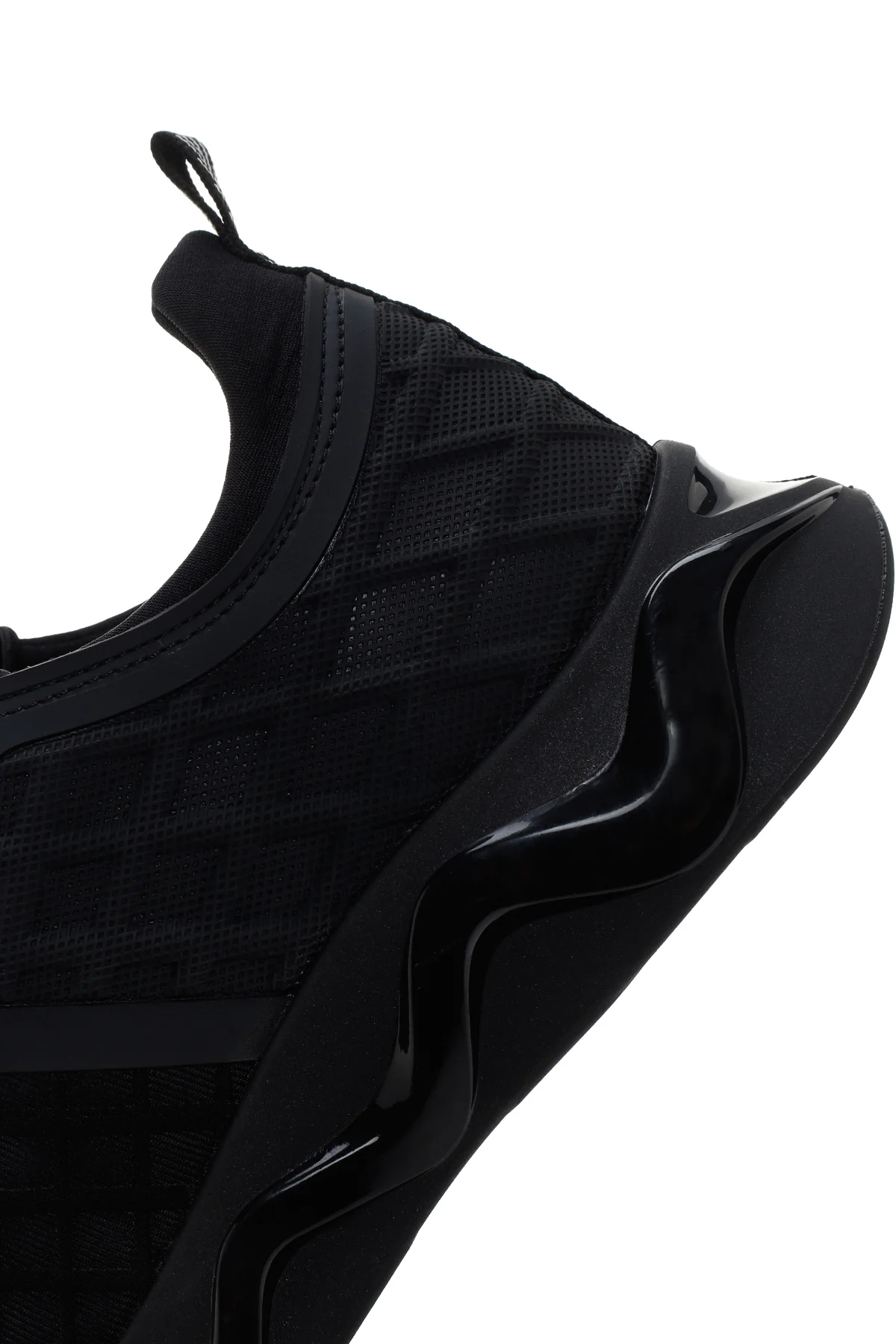 Erkek Siyah Kalın Tabanlı Deri Sneaker - Image 7