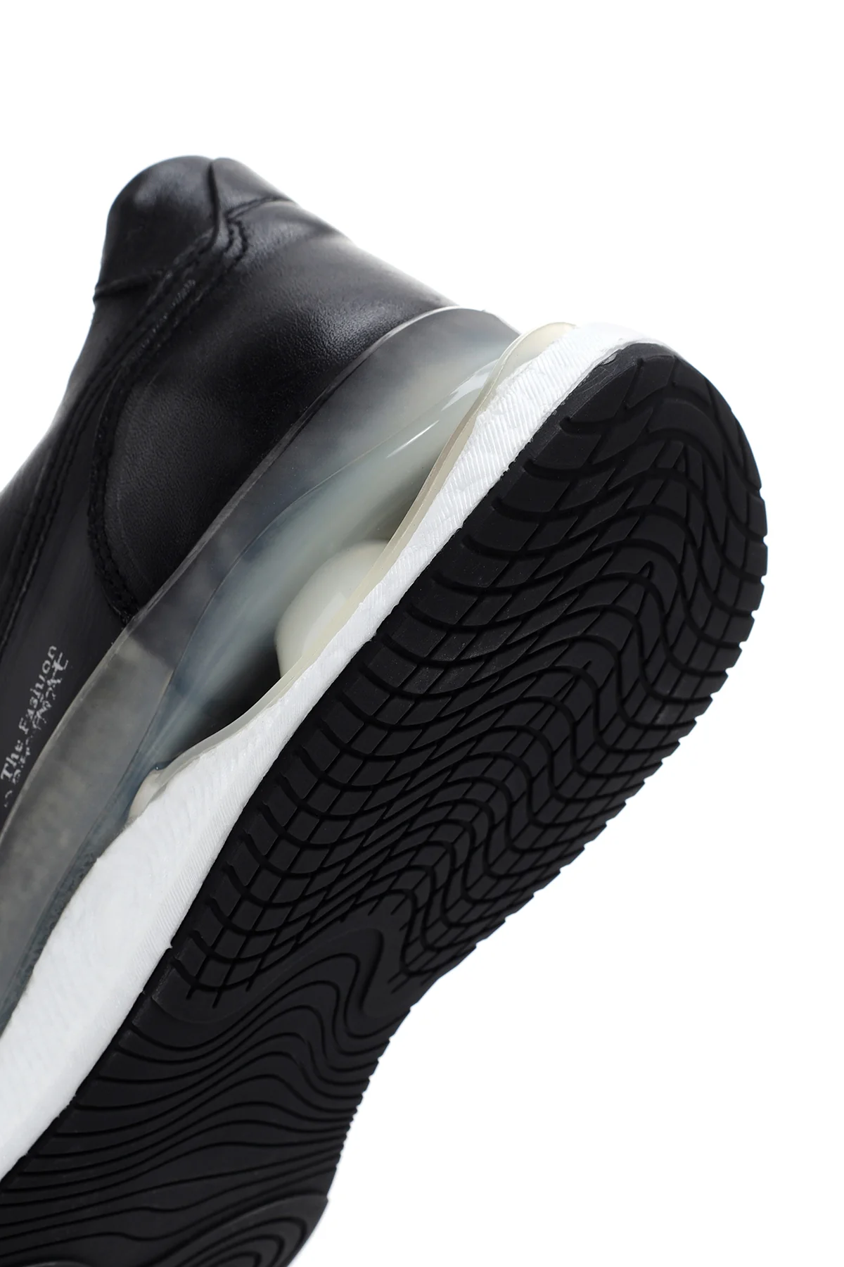 Erkek Siyah Kalın Tabanlı Deri Sneaker - Image 8