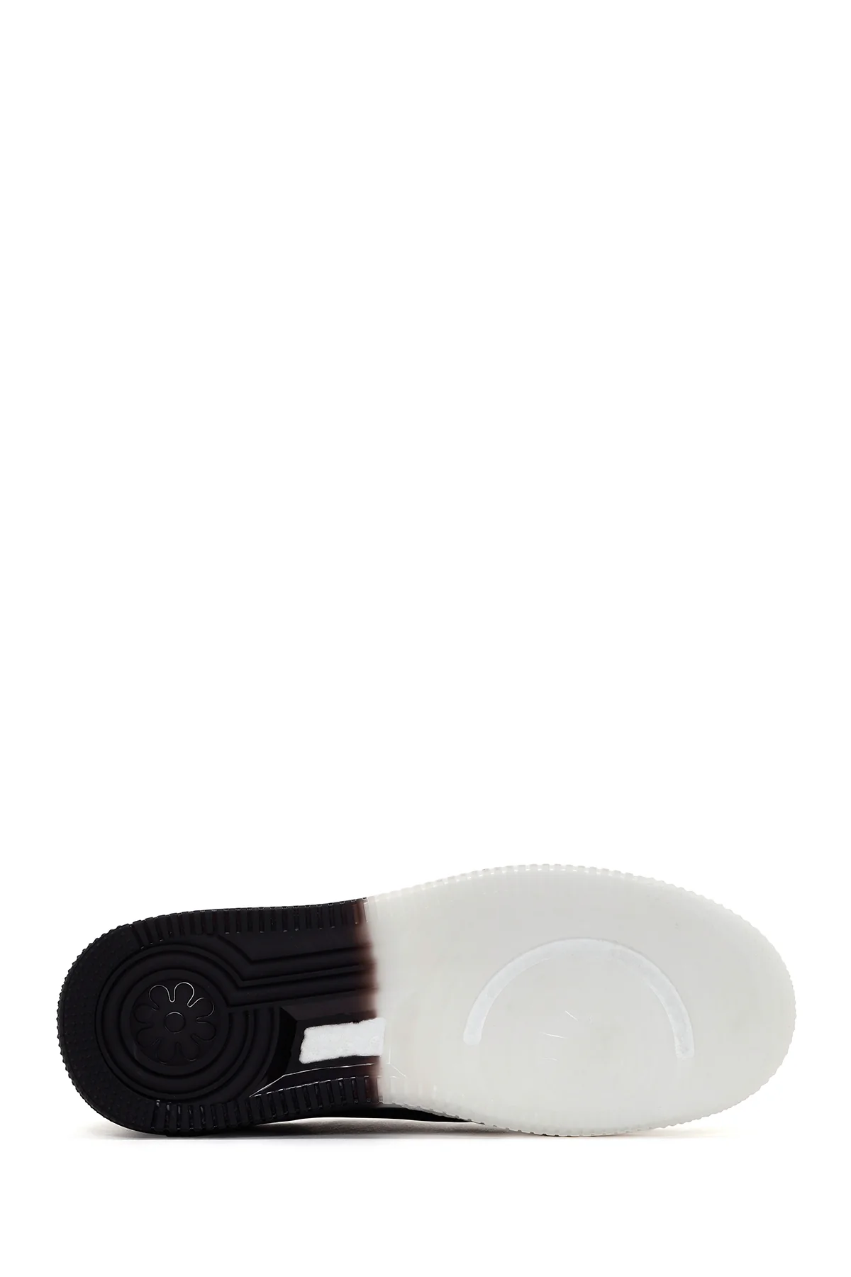 Erkek Siyah Kalın Tabanlı Deri Sneaker - Image 4