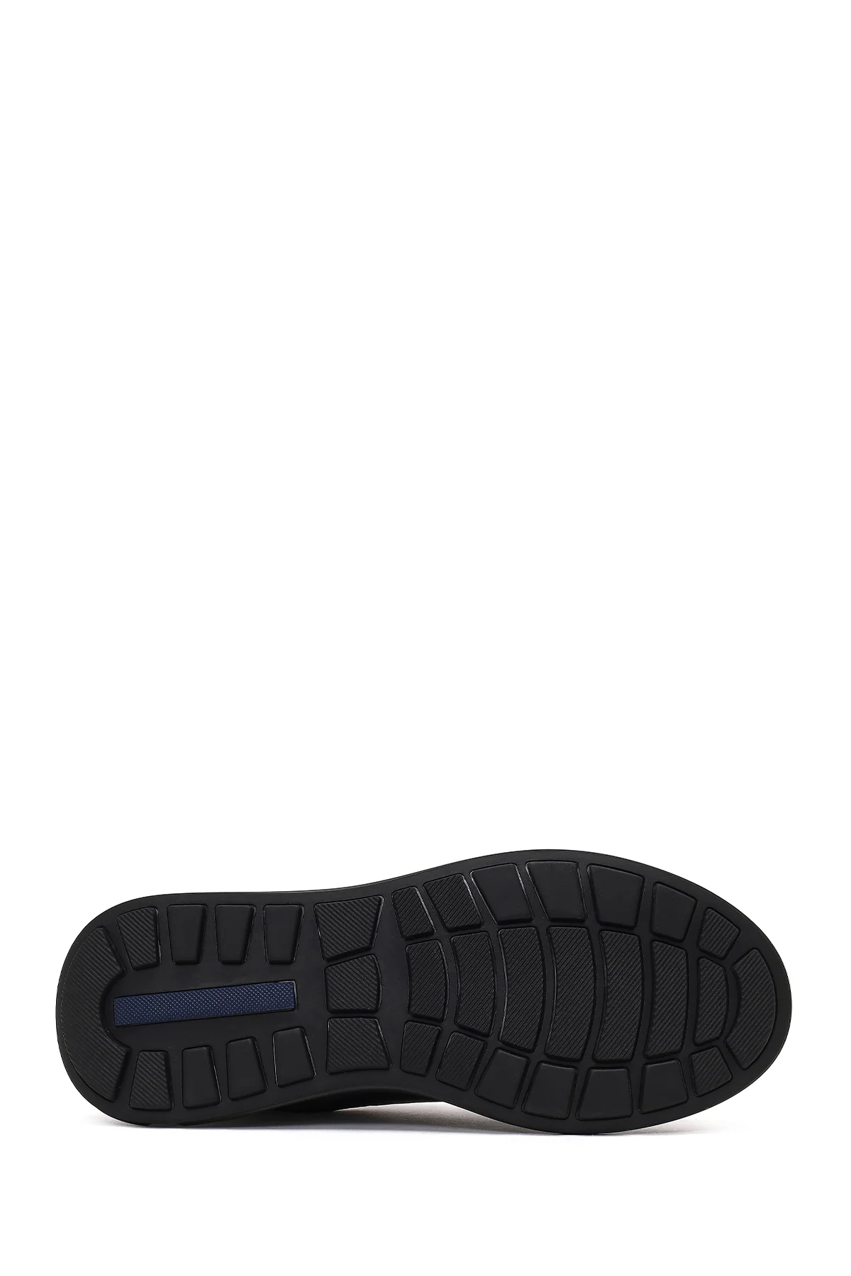 Erkek Siyah Kalın Tabanlı Deri Sneaker - Image 4