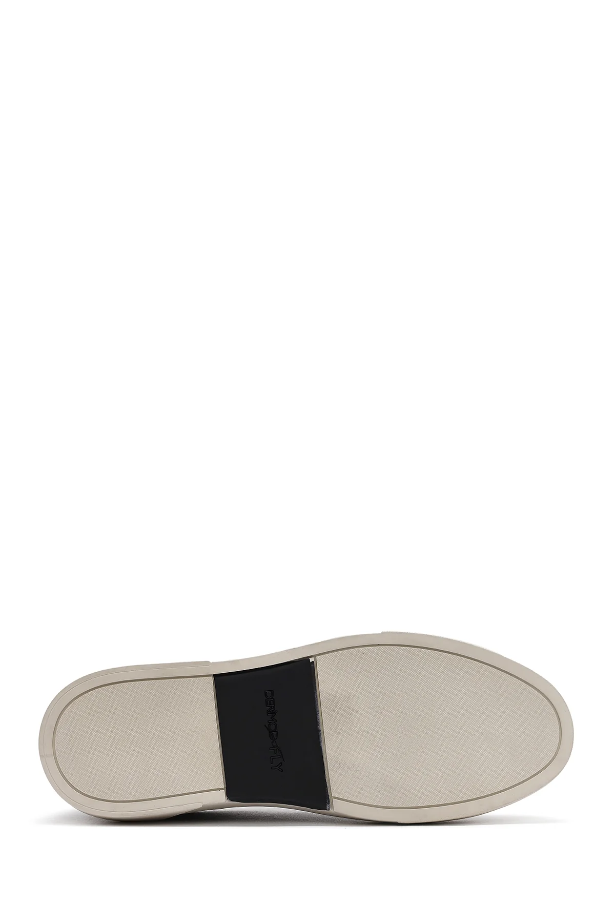 Erkek Siyah Kalın Tabanlı Deri Sneaker - Image 5