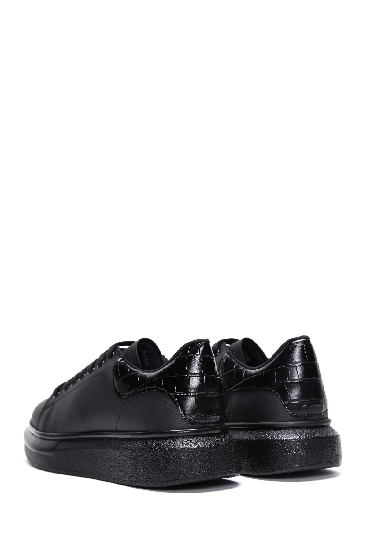 Erkek Siyah Kalın Tabanlı Sneaker - Image 6