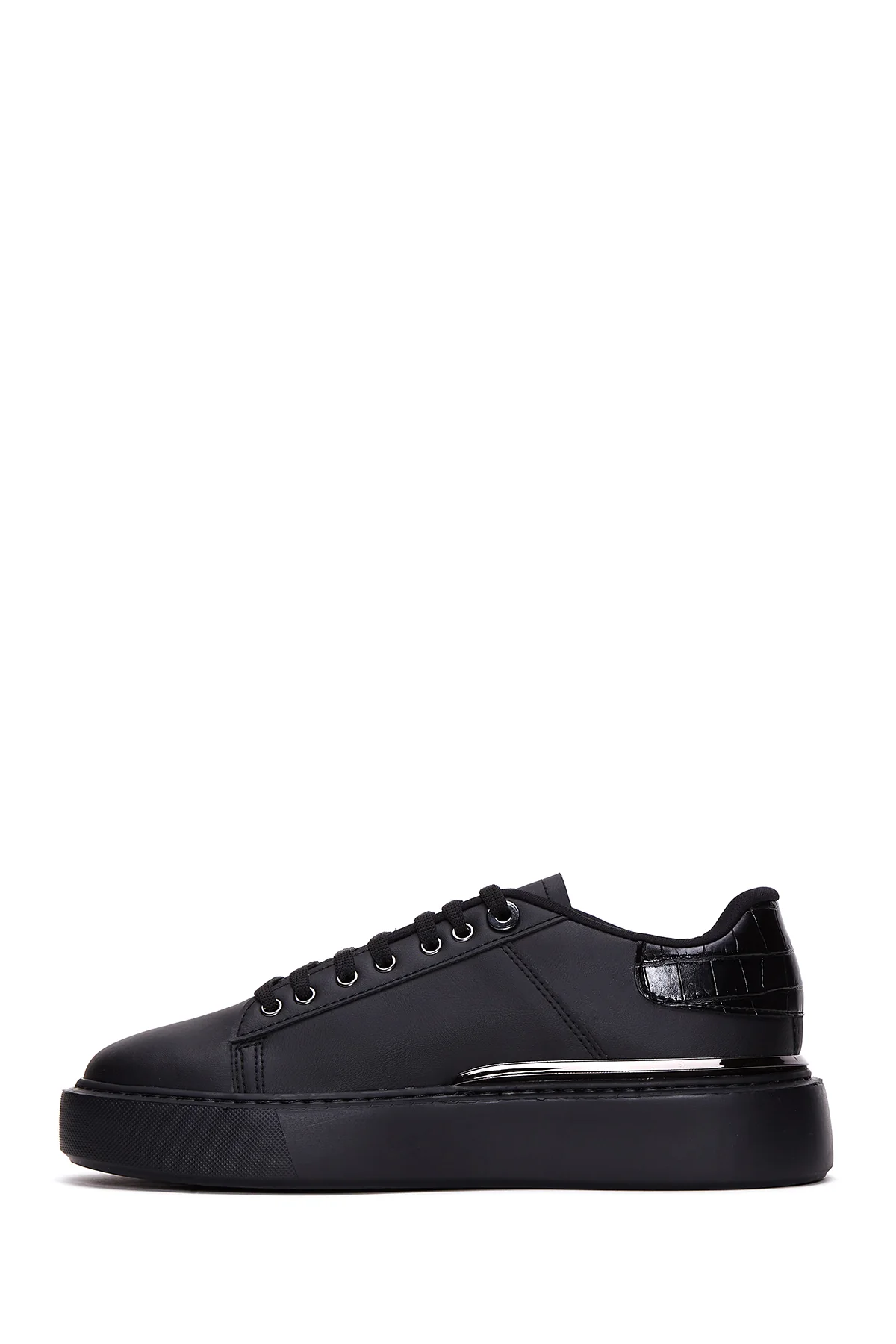 Erkek Siyah Kalın Tabanlı Sneaker - Image 2