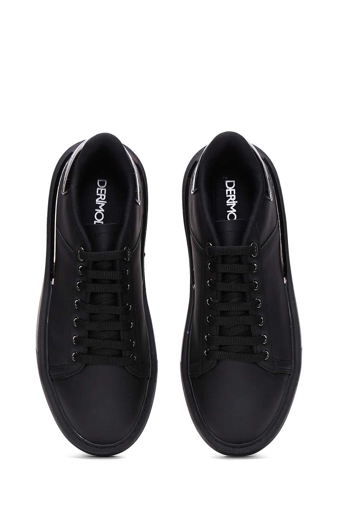 Erkek Siyah Kalın Tabanlı Sneaker - Image 6