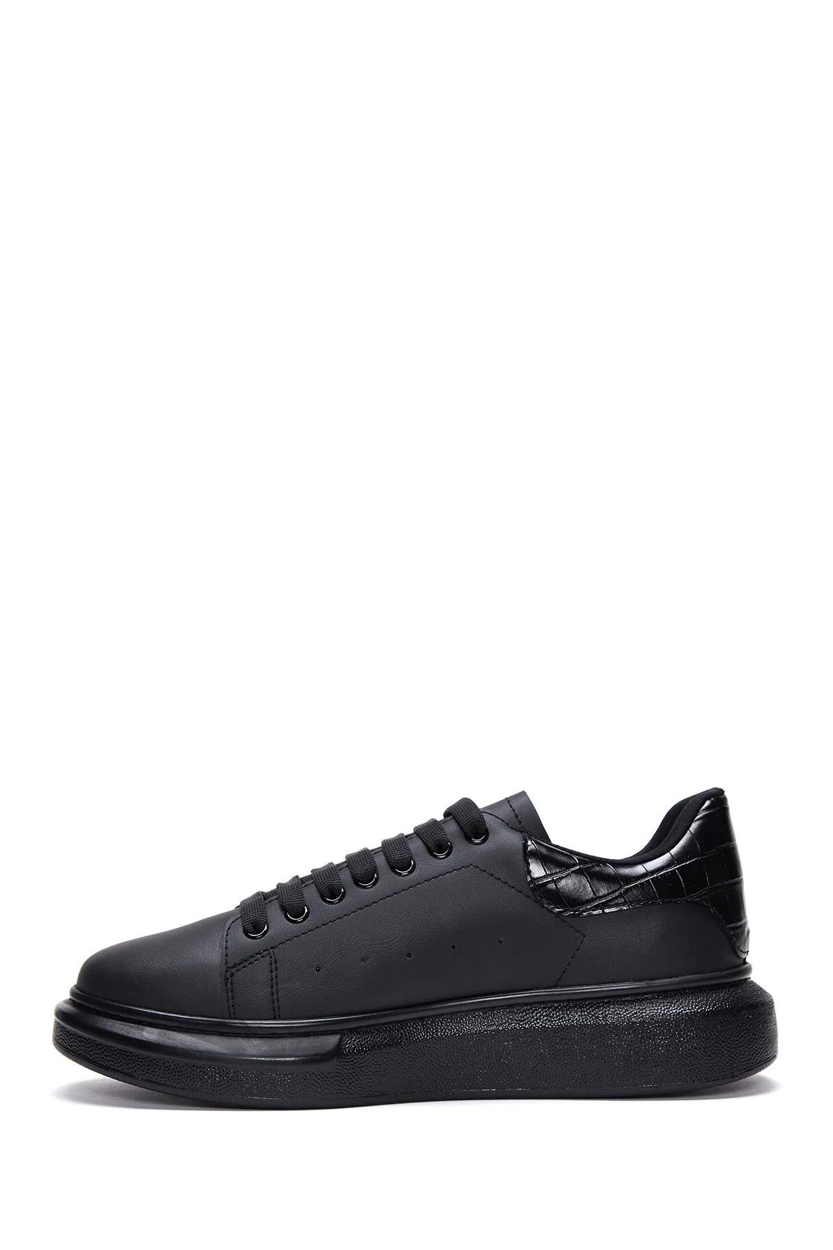 Erkek Siyah Kalın Tabanlı Sneaker - Image 2