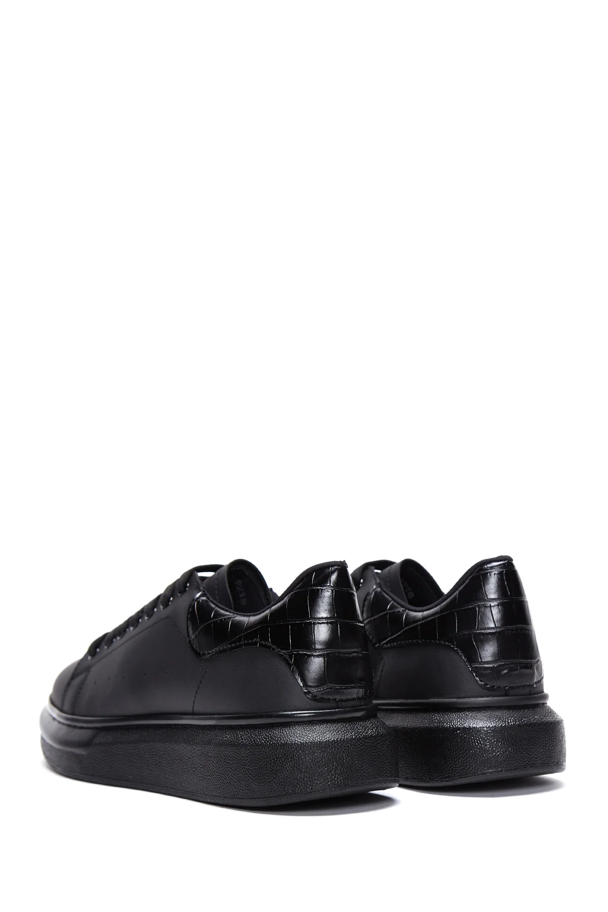 Erkek Siyah Kalın Tabanlı Sneaker - Image 5