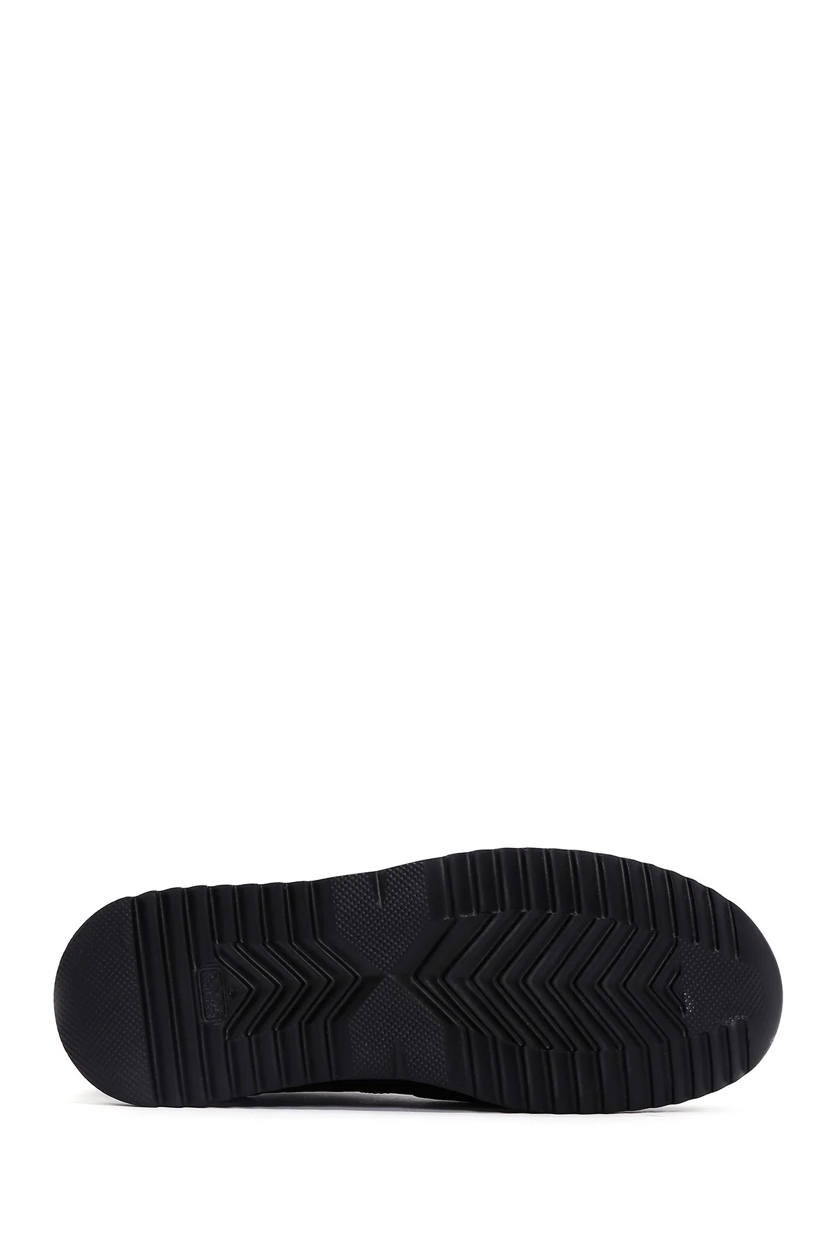Erkek Siyah Kroko Deri Kalın Tabanlı Sneaker - Image 4