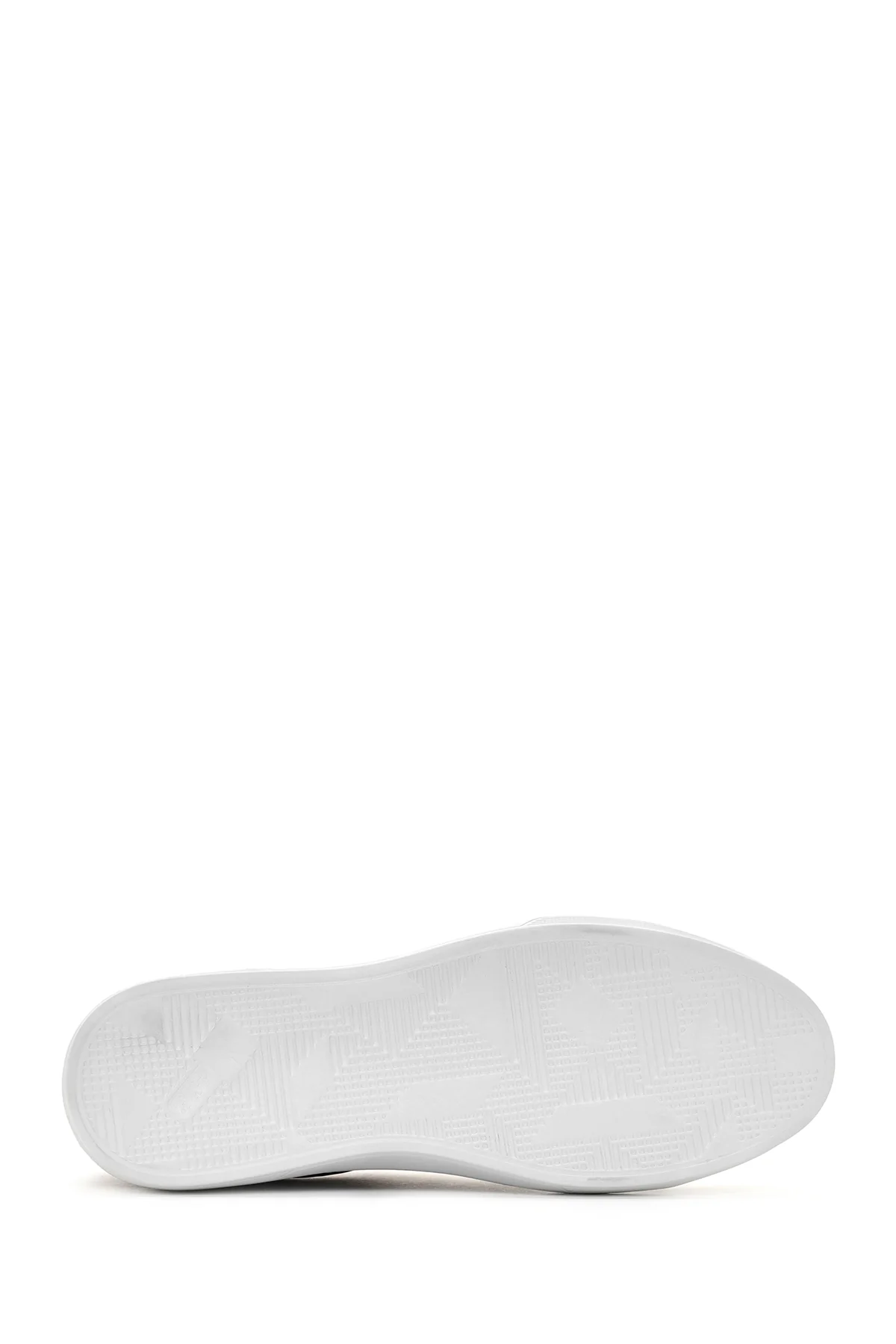 Erkek Siyah Kroko Deri Sneaker - Image 4