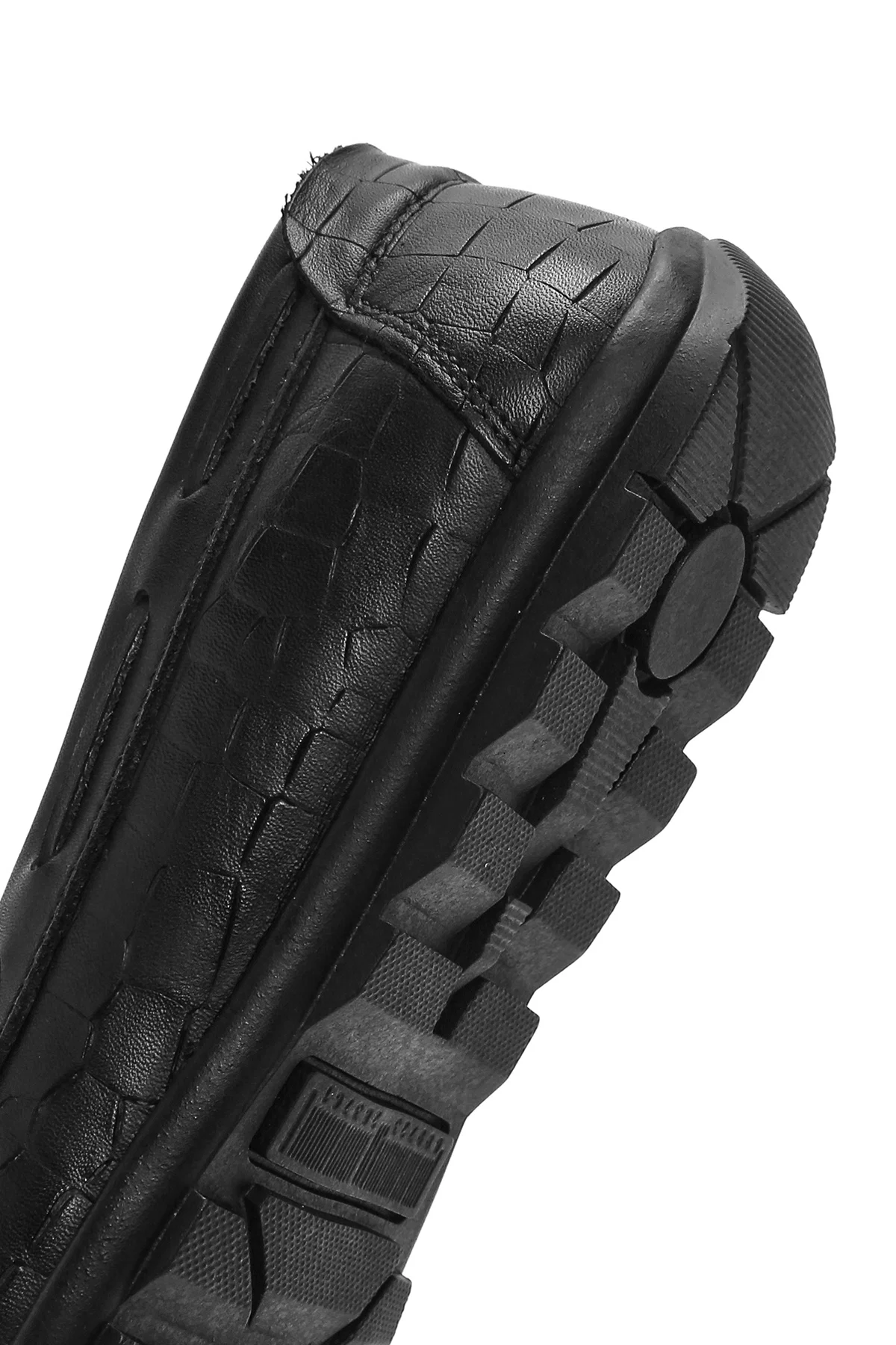 Erkek Siyah Kroko Desenli Deri Casual Loafer - Image 9