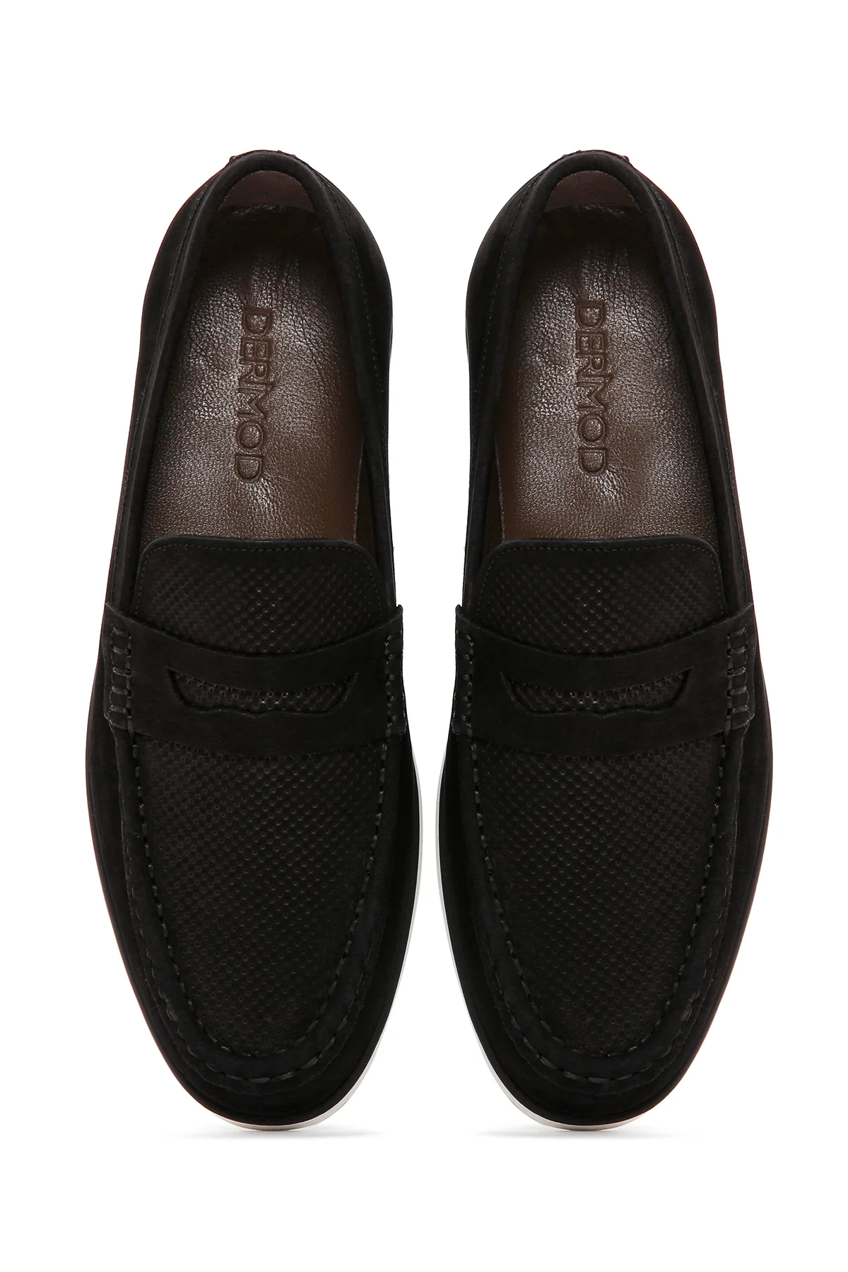 Erkek Siyah Nubuk Deri Casual Loafer - Image 7
