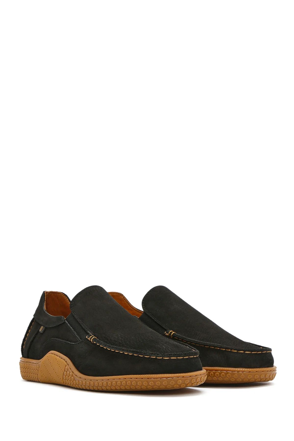 Erkek Siyah Nubuk Deri Casual Loafer - Image 3