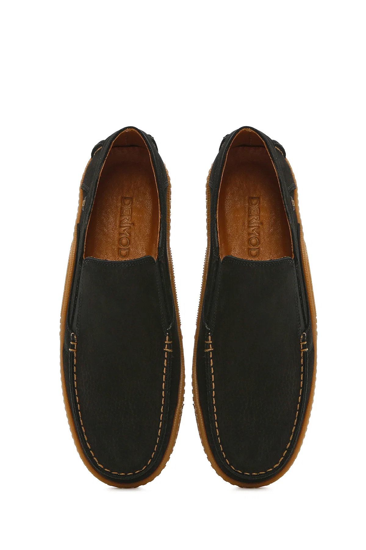 Erkek Siyah Nubuk Deri Casual Loafer - Image 7