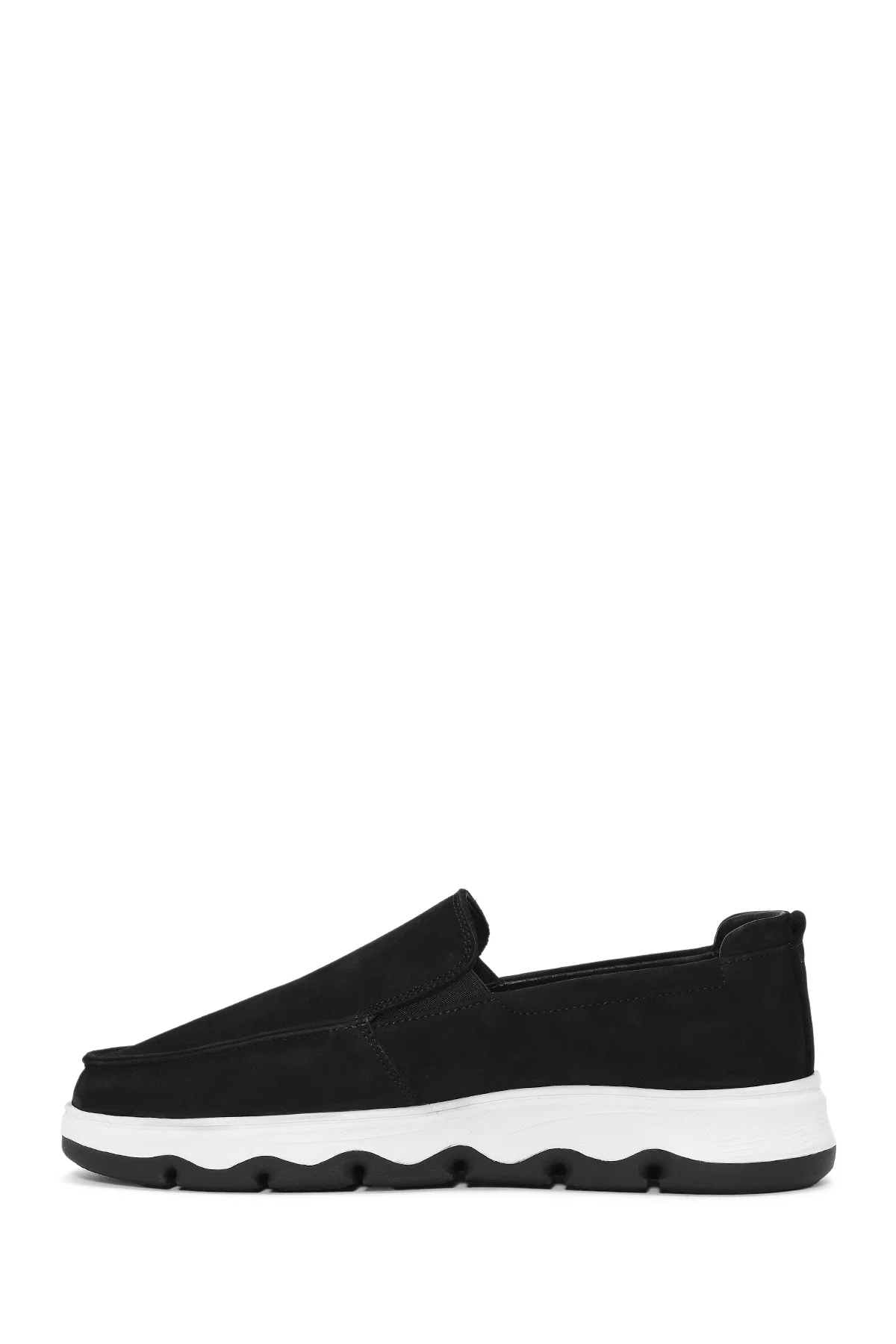 Erkek Siyah Nubuk Deri Comfort Loafer - Image 2