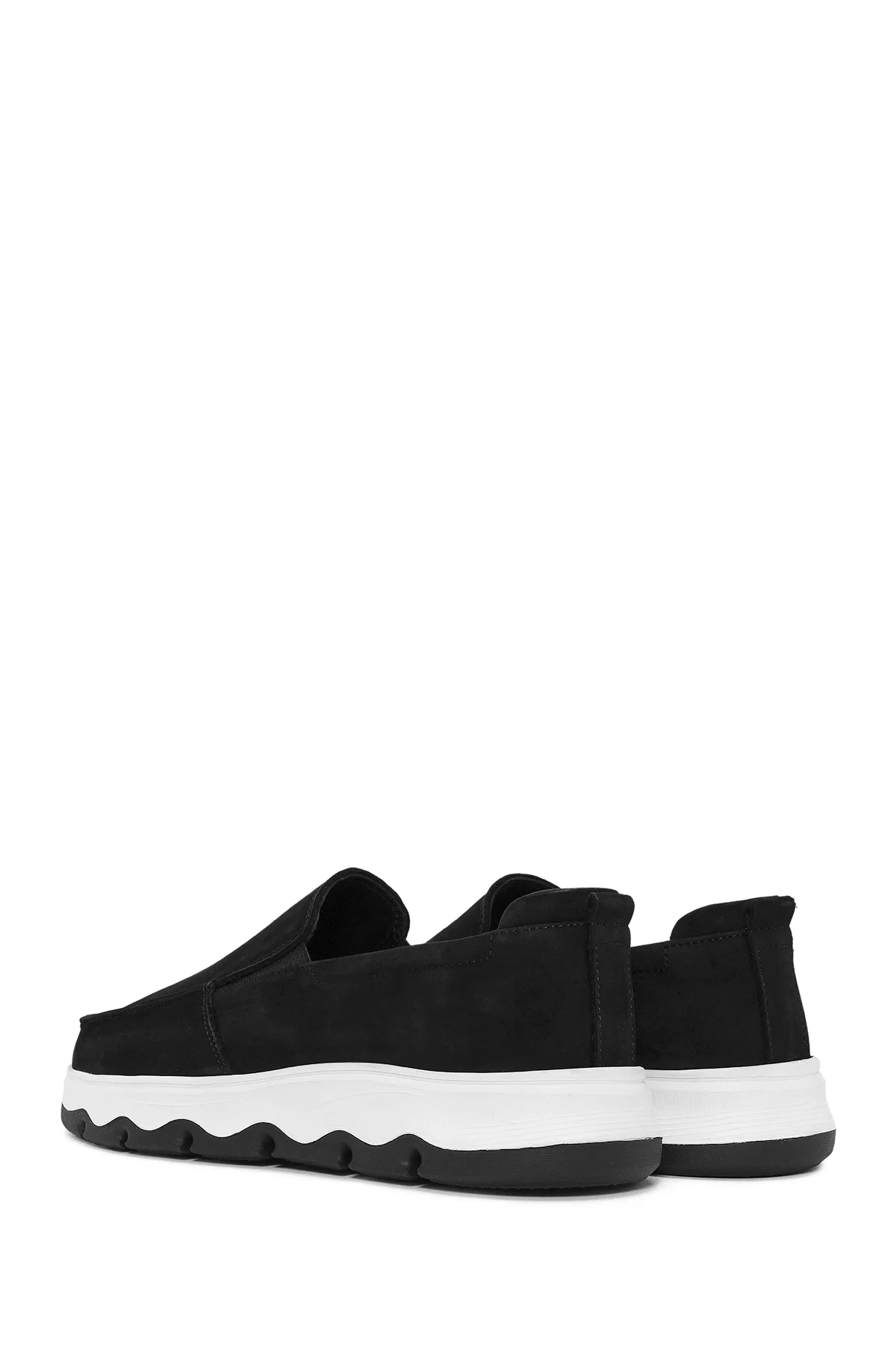 Erkek Siyah Nubuk Deri Comfort Loafer - Image 5