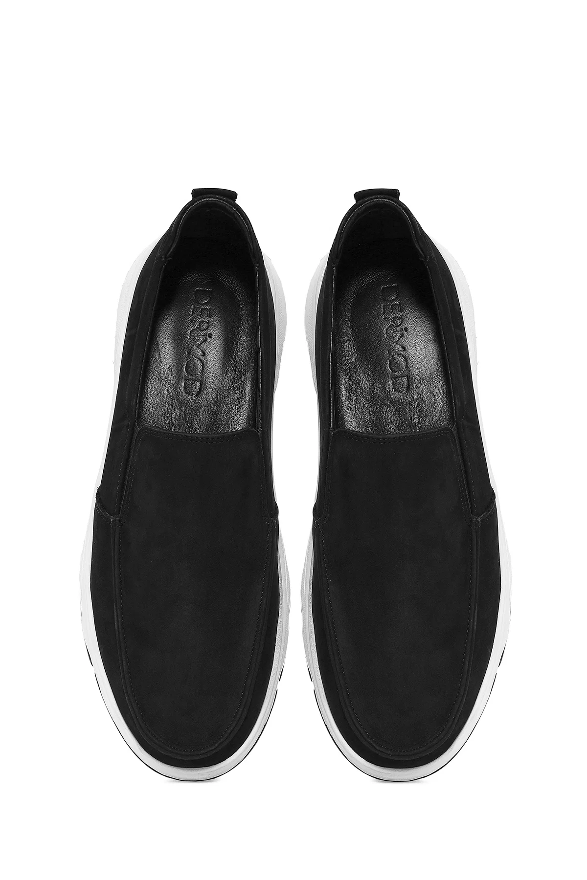 Erkek Siyah Nubuk Deri Comfort Loafer - Image 7