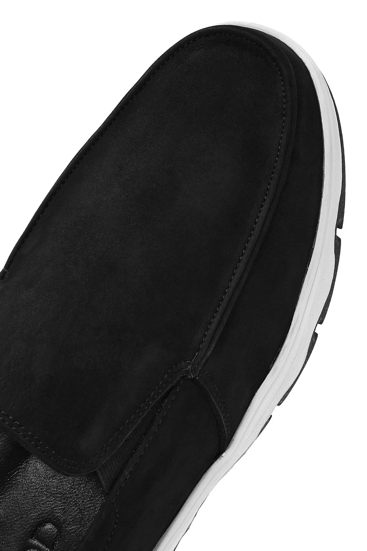 Erkek Siyah Nubuk Deri Comfort Loafer - Image 9