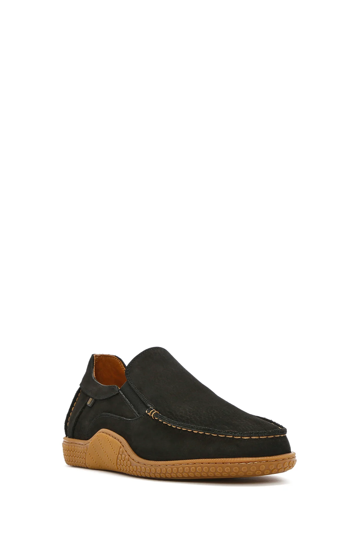 Erkek Siyah Nubuk Deri Comfort Loafer - Image 7