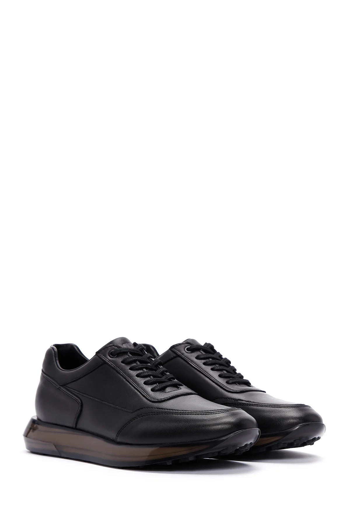 Erkek Siyah Nubuk Deri Sneaker - Image 3