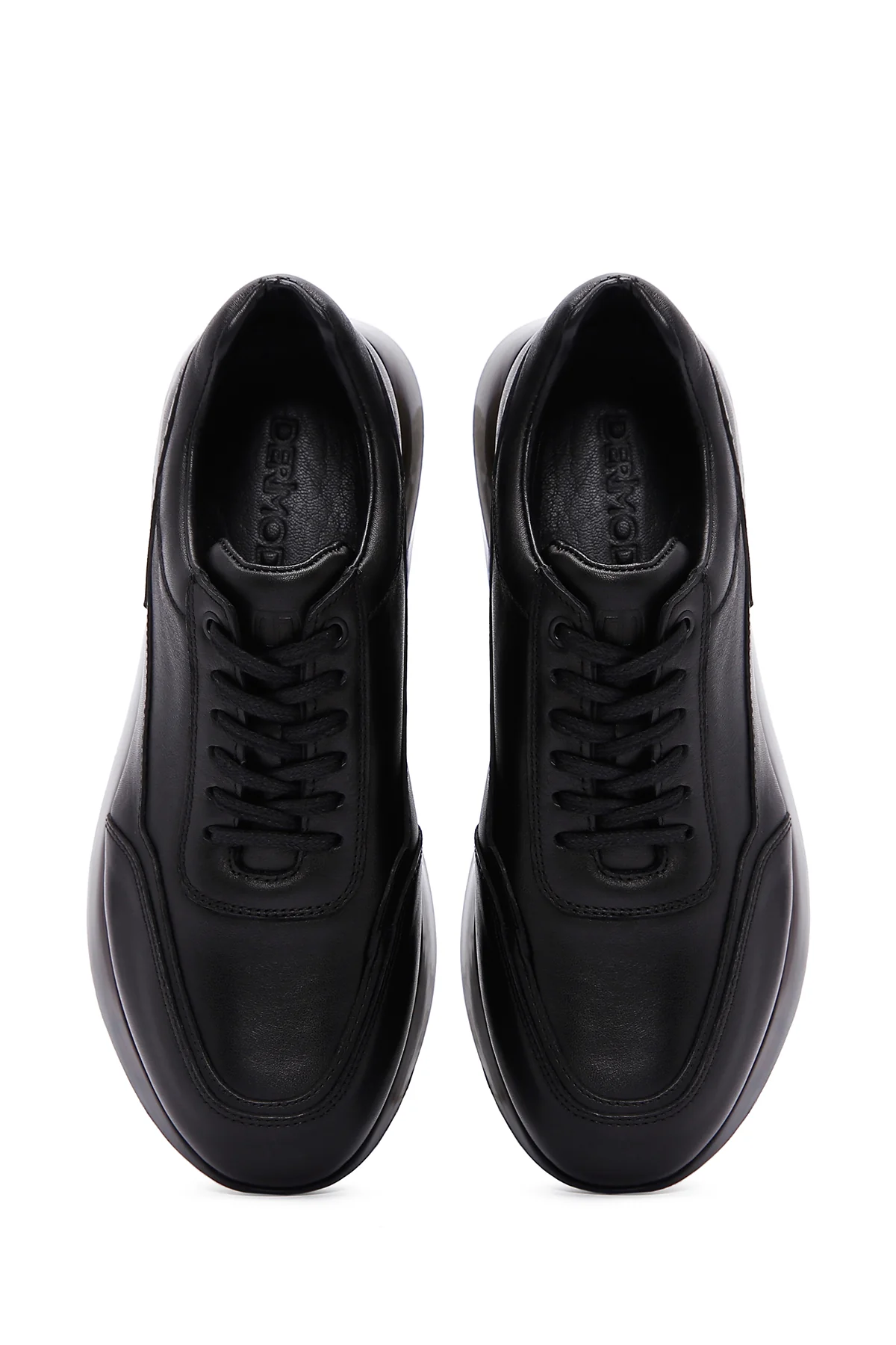 Erkek Siyah Nubuk Deri Sneaker - Image 6