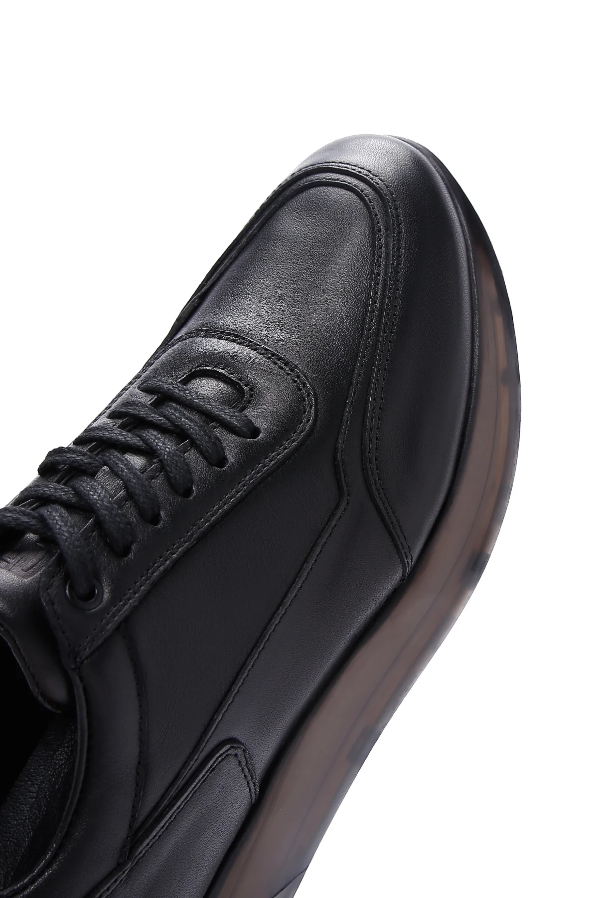 Erkek Siyah Nubuk Deri Sneaker - Image 9