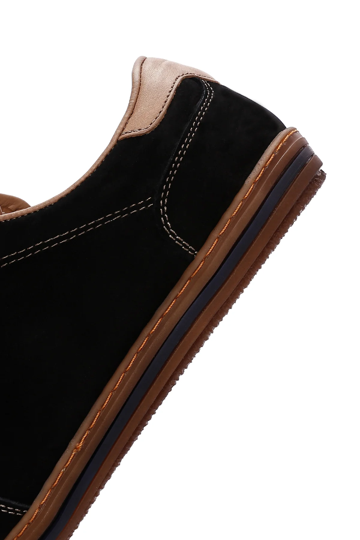 Erkek Siyah Nubuk Deri Sneaker - Image 7