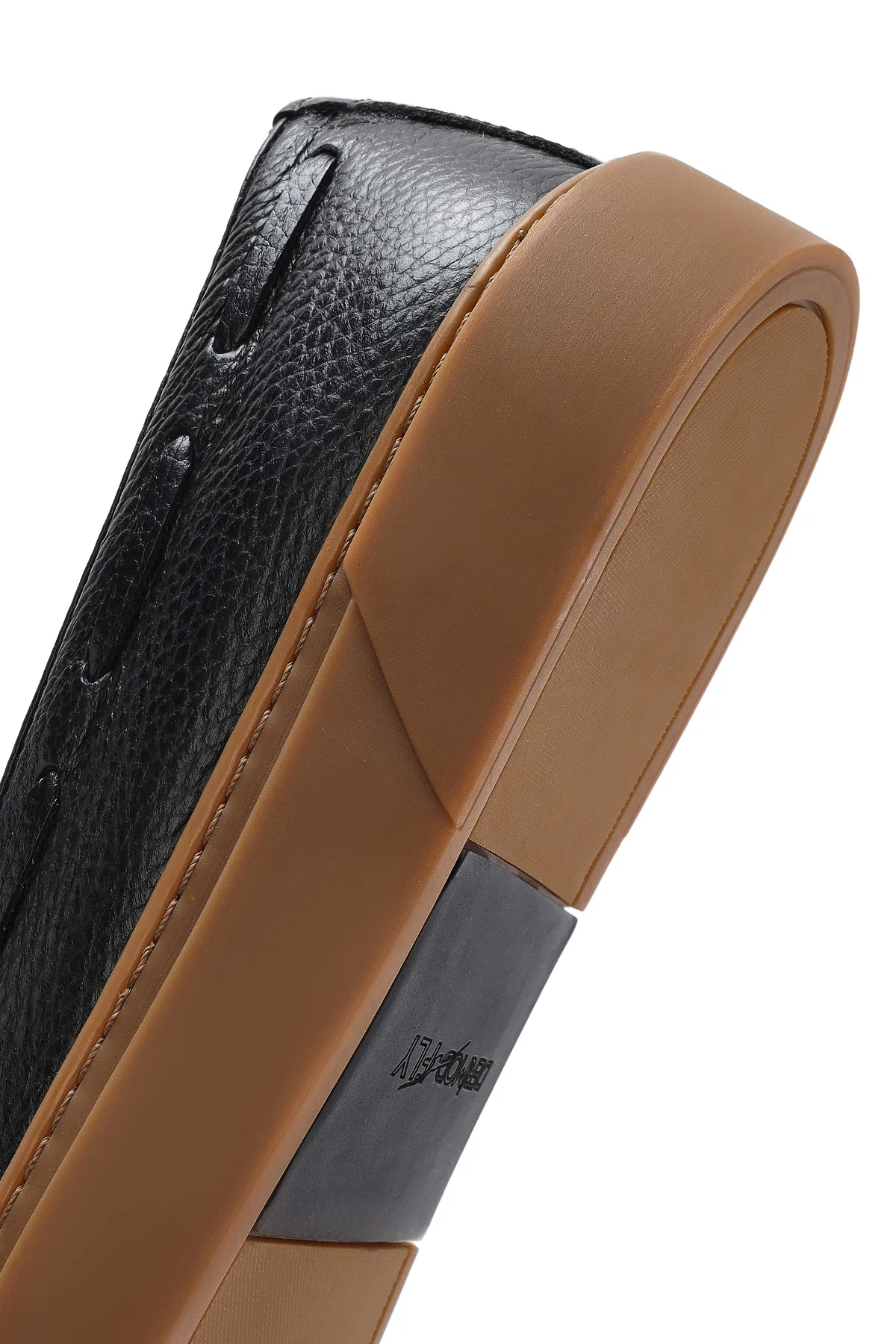 Erkek Siyah Püsküllü Deri Loafer - Image 8