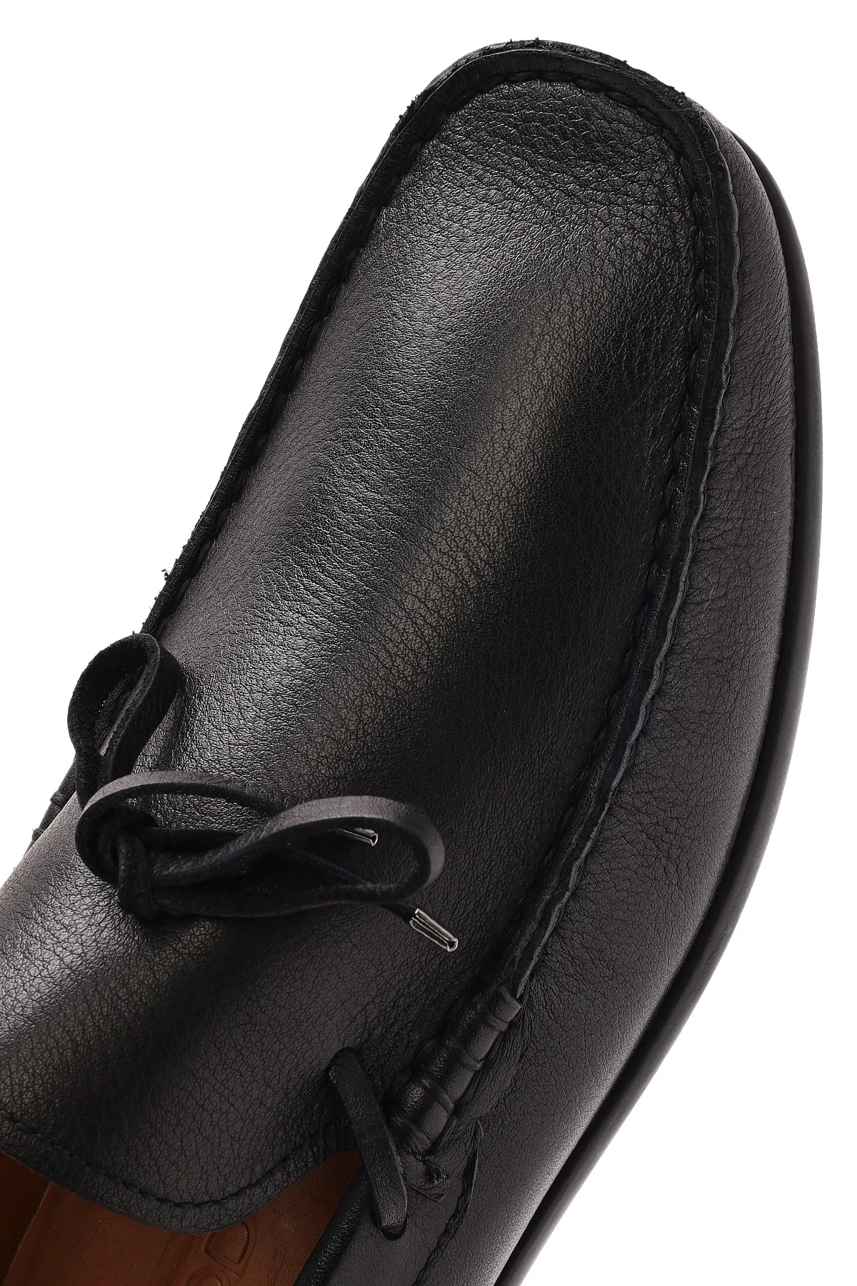 Erkek Siyah Püsküllü Deri Loafer - Image 9