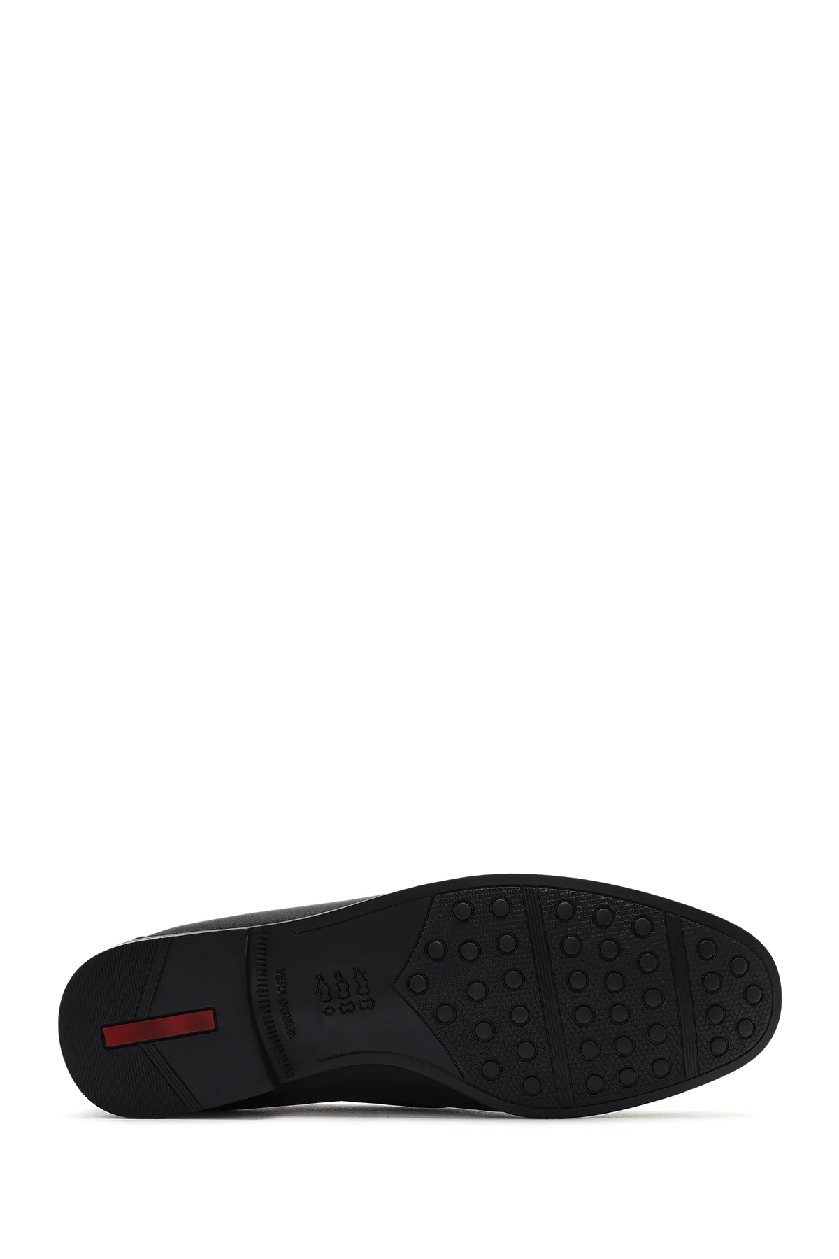 Erkek Siyah Püsküllü Deri Loafer - Image 5