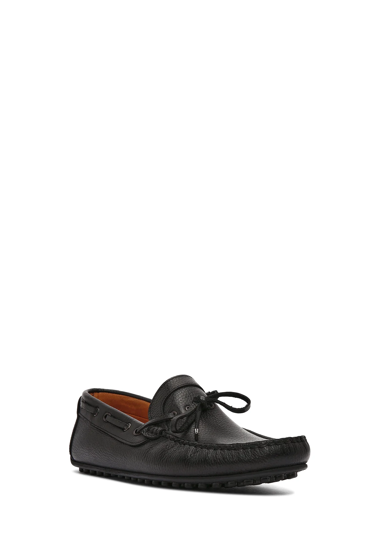 Erkek Siyah Püsküllü Deri Loafer - Image 7