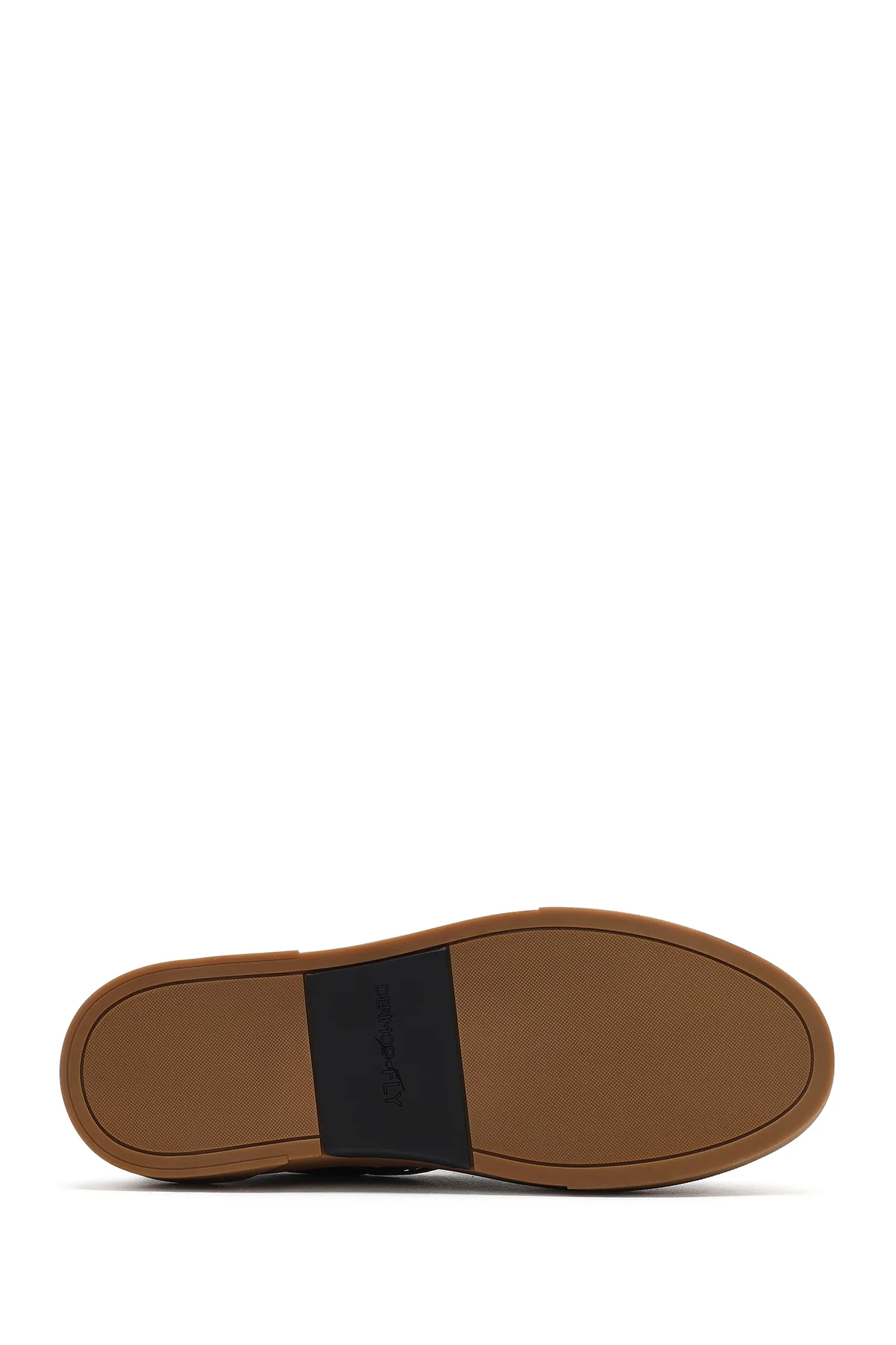Erkek Siyah Püsküllü Kalın Tabanlı Deri Loafer - Image 5
