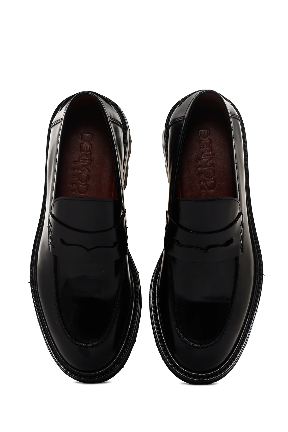 Erkek Siyah Rugan Deri Casual Loafer - Image 6