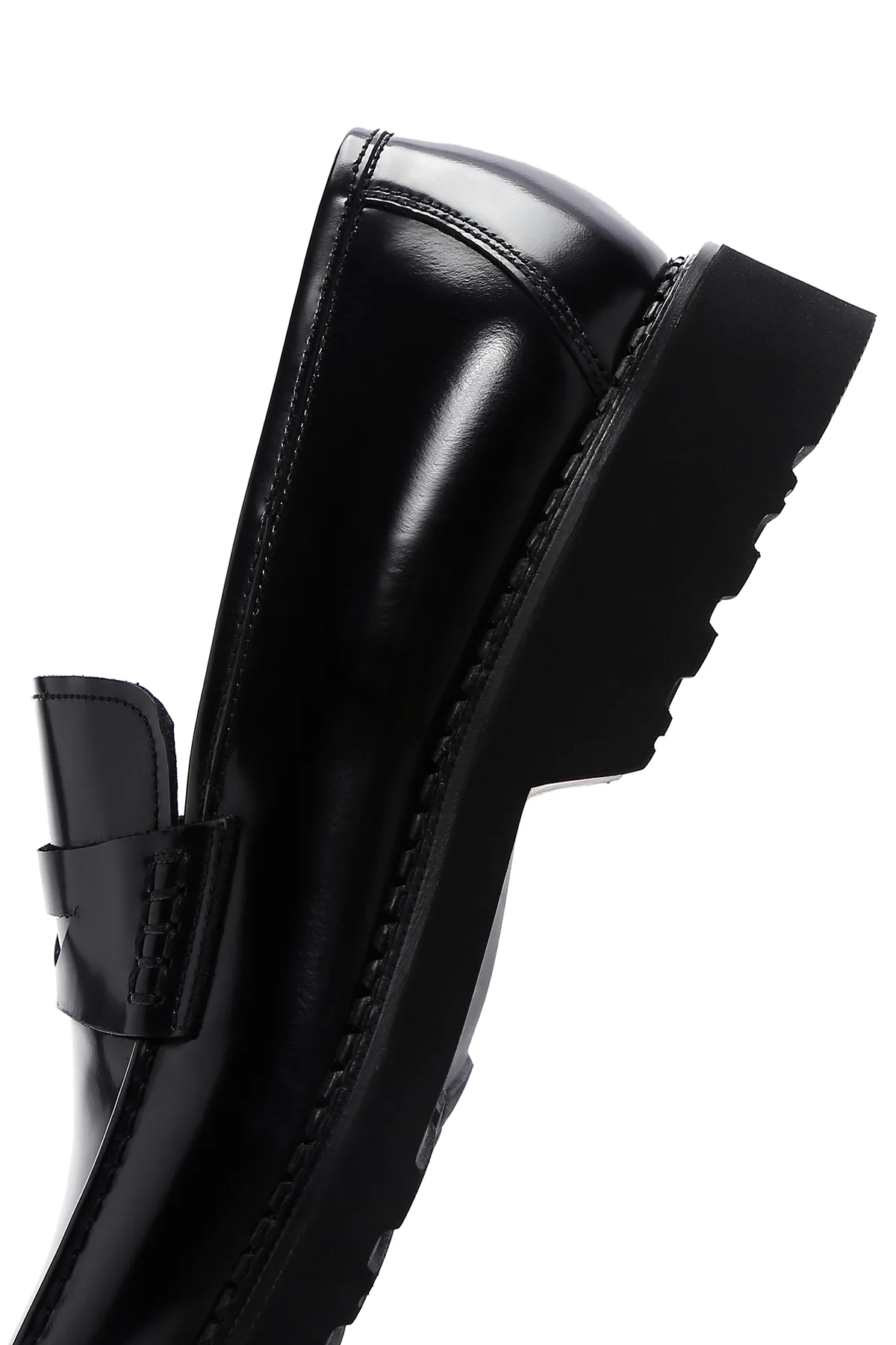 Erkek Siyah Rugan Deri Casual Loafer - Image 7